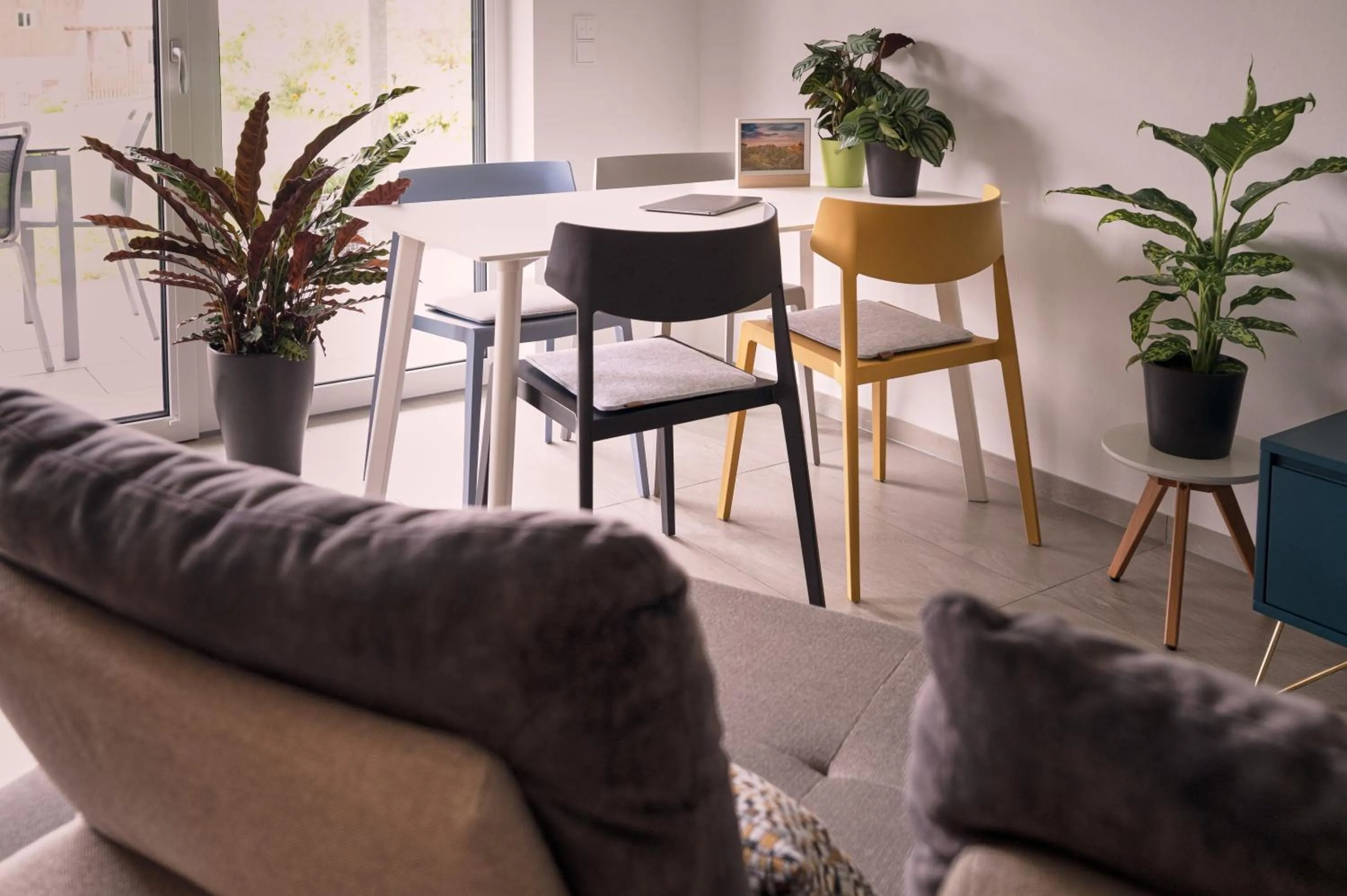 Living room in BLEIBE VIER Ferienwohnungen