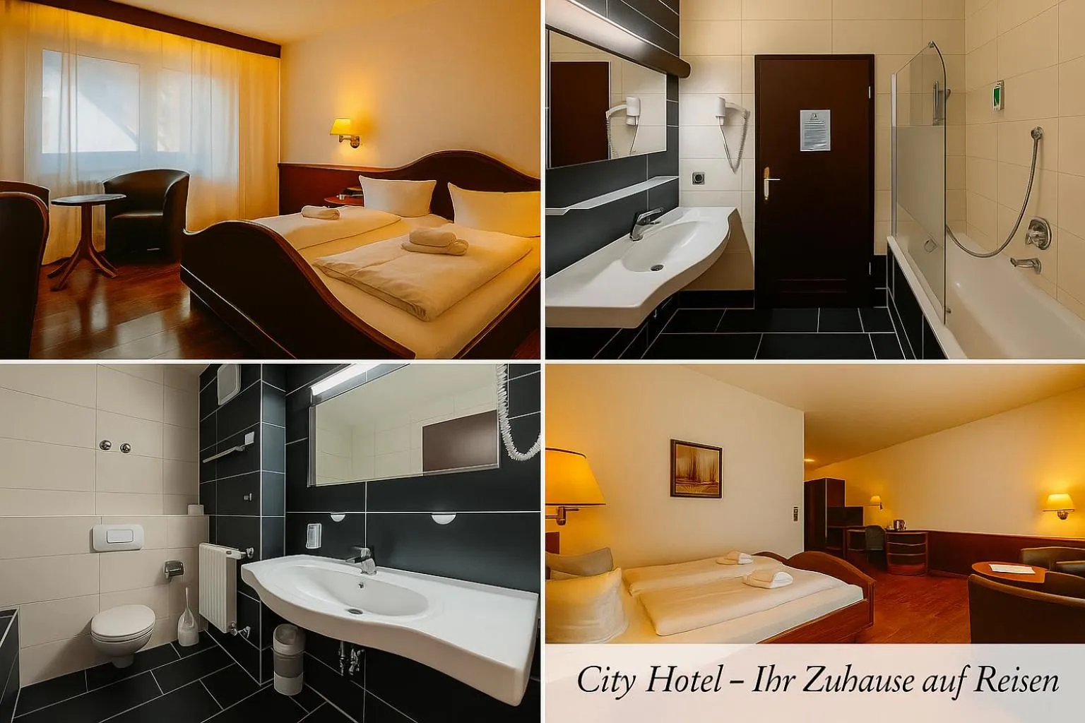 Photo of the whole room, Bed in City Hotel