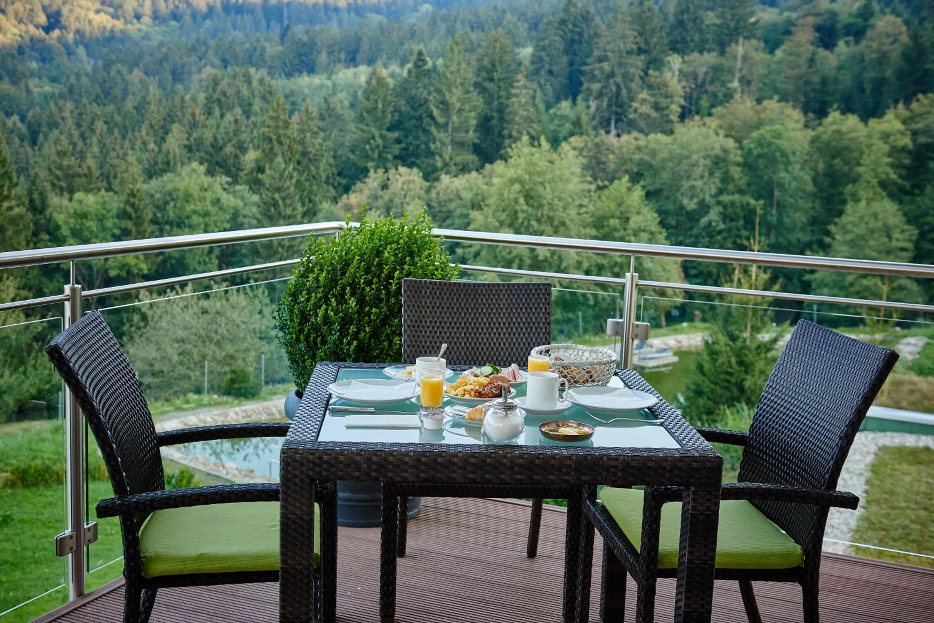 Balcony/Terrace in Naturhotel Rebling