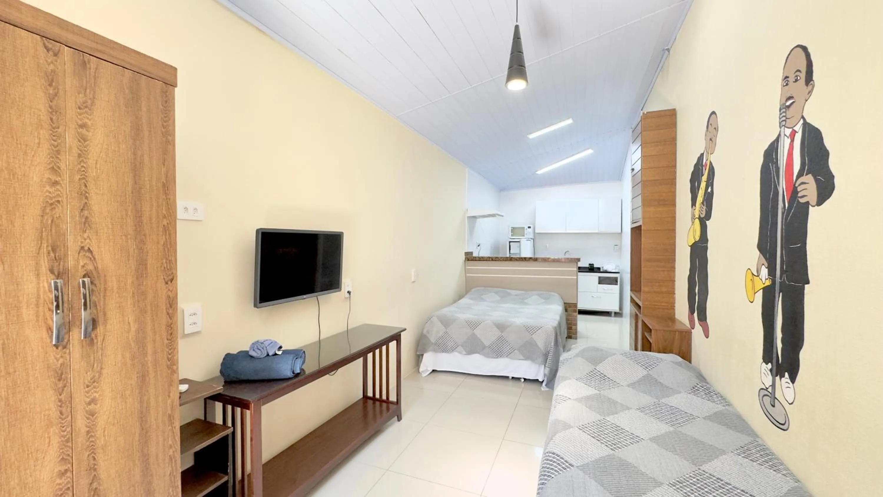 Bed in Hotel das Palmas