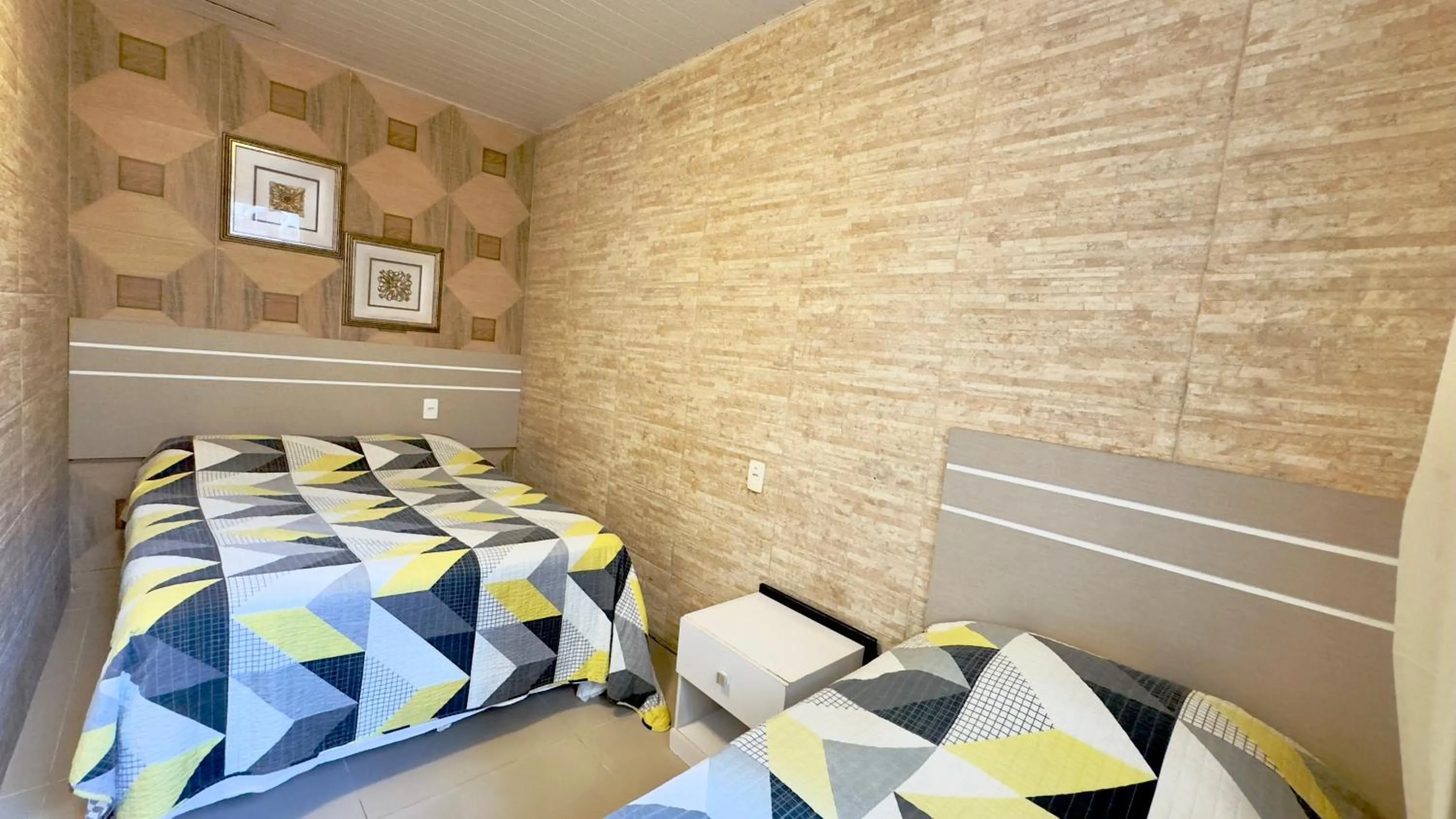 Bed in Hotel das Palmas