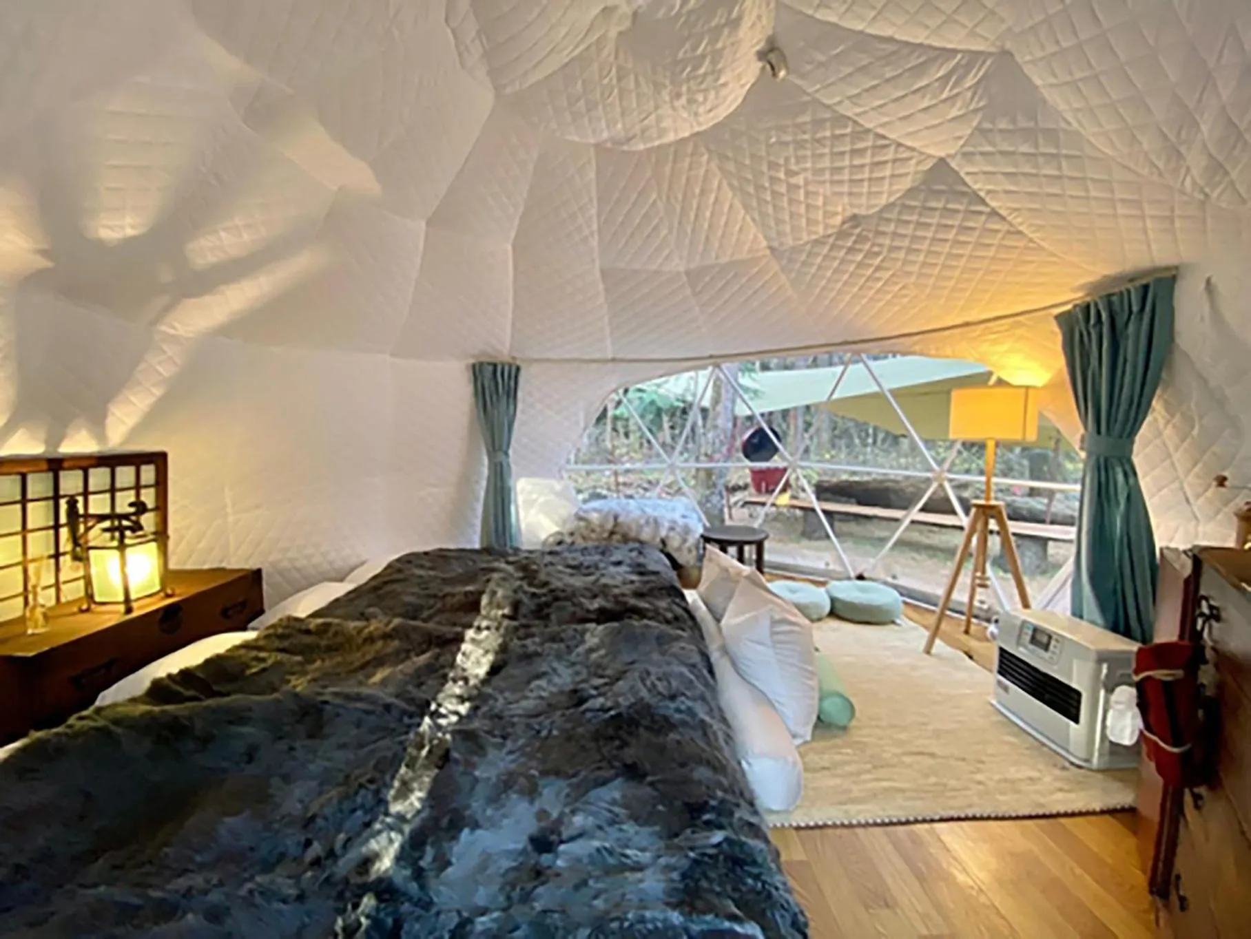 Bed in HANZ OUTDOOR RESORT -formerly GLAMPING VILLA HANZ KAWAGUCHIKO