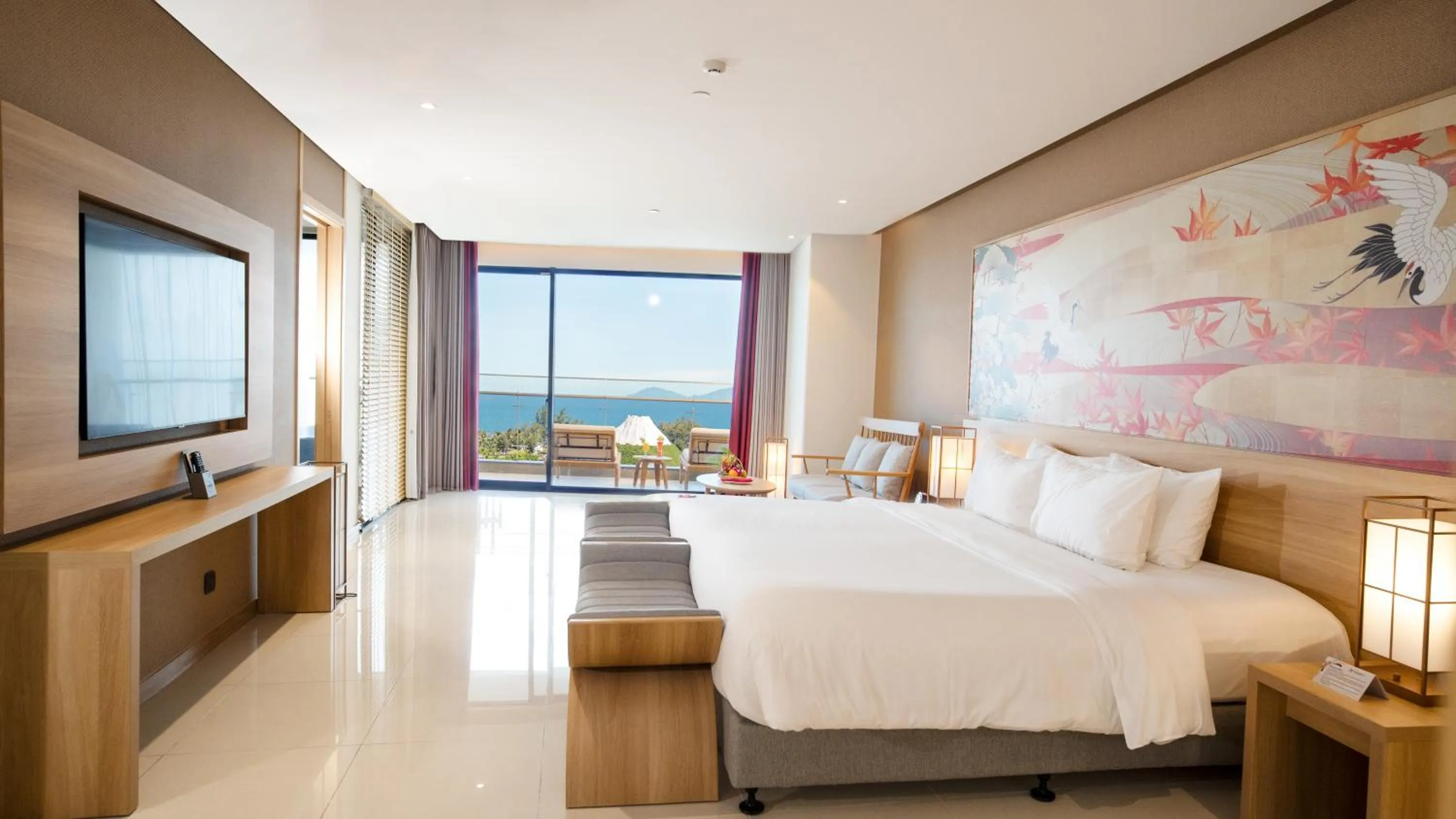 View (from property/room), Bed in Da Nang - Mikazuki Japanese Resorts & Spa