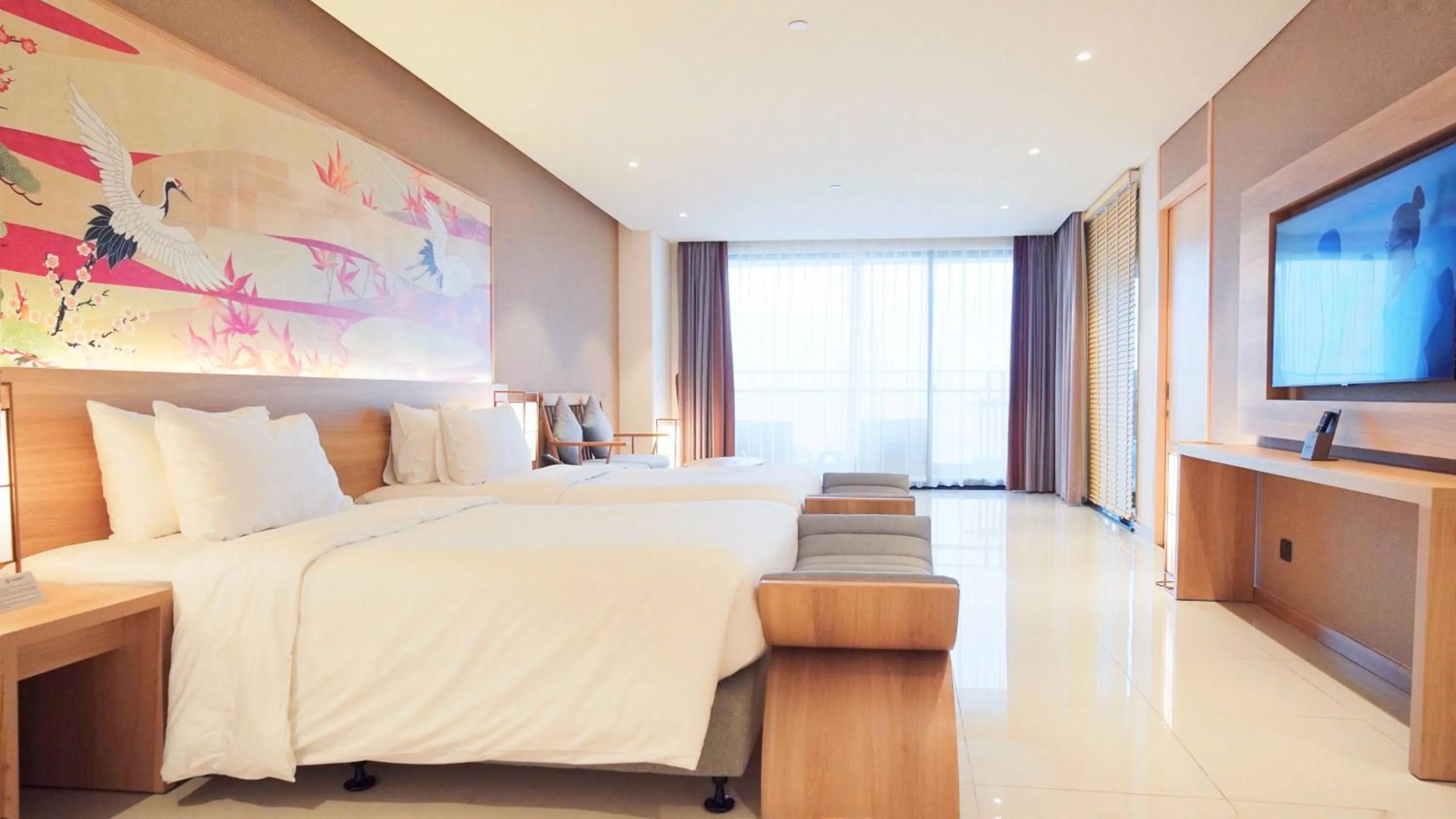 View (from property/room), Bed in Da Nang - Mikazuki Japanese Resorts & Spa