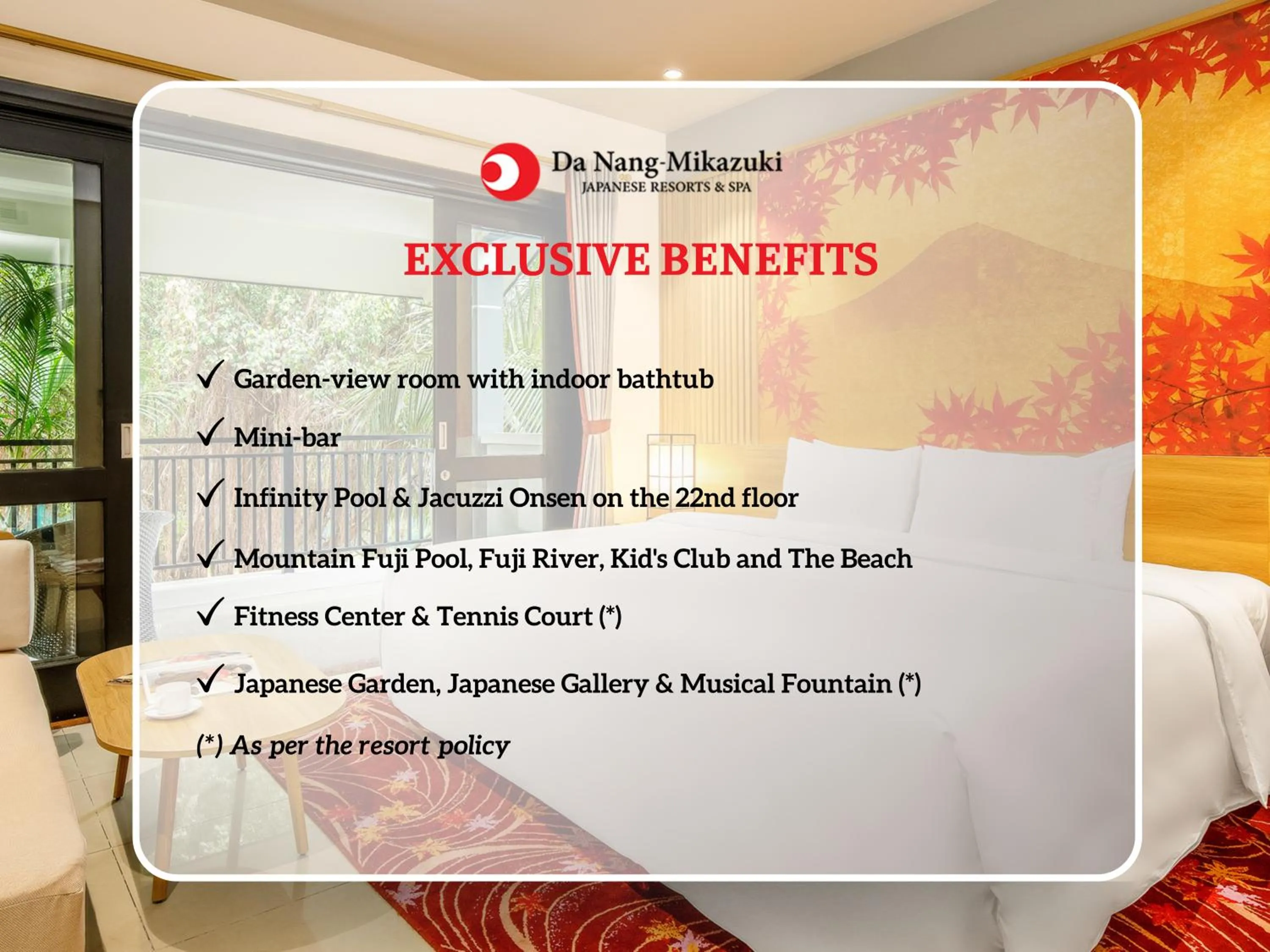 Text overlay in Da Nang - Mikazuki Japanese Resorts & Spa