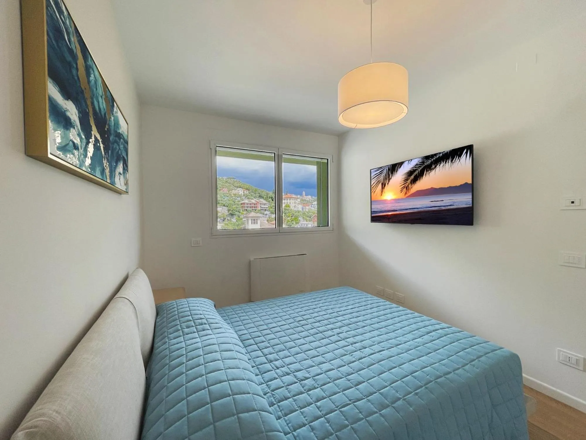 Bed in Gli Scogli Luxury Residence Hotel