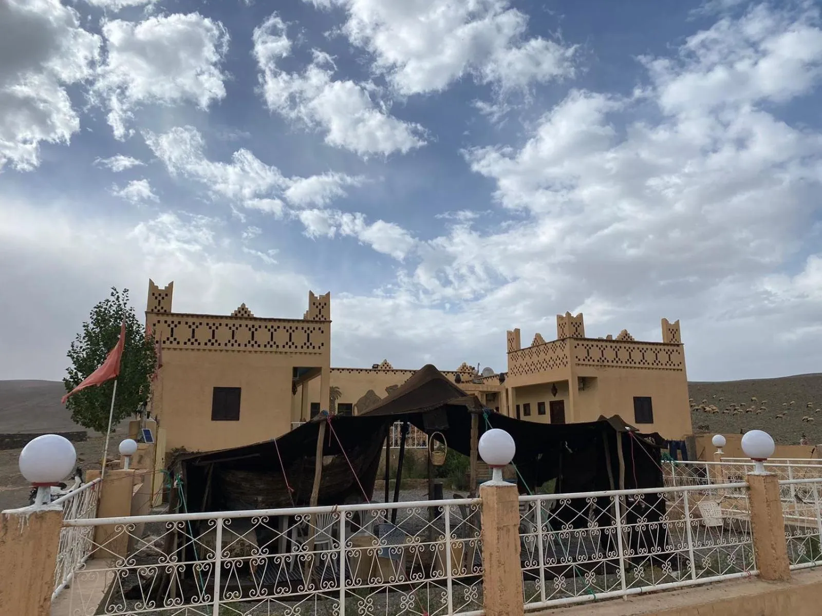 Balcony/Terrace in Auberge & Restaurant Agoudal