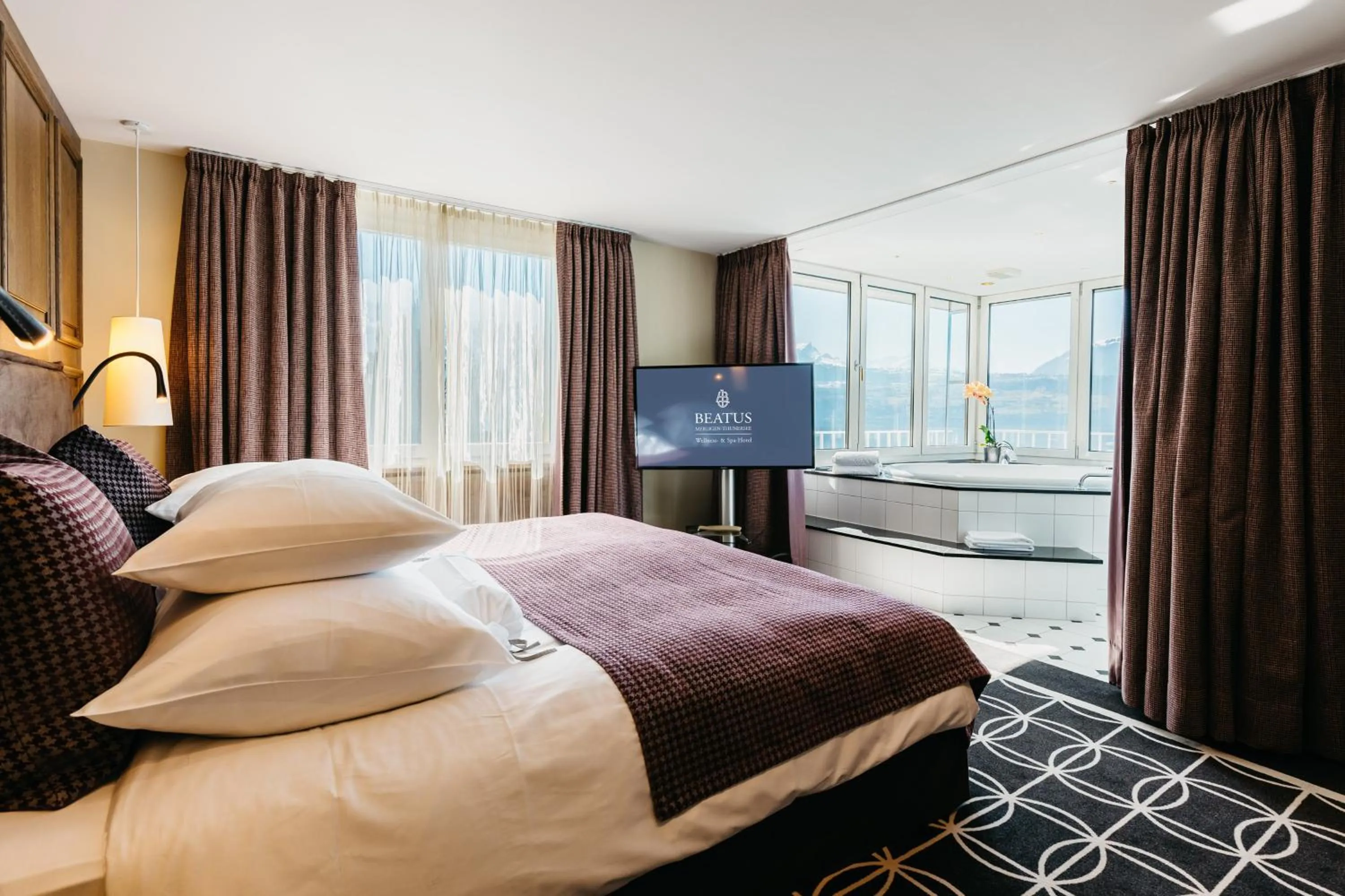 Bed in BEATUS Wellness- & Spa-Hotel