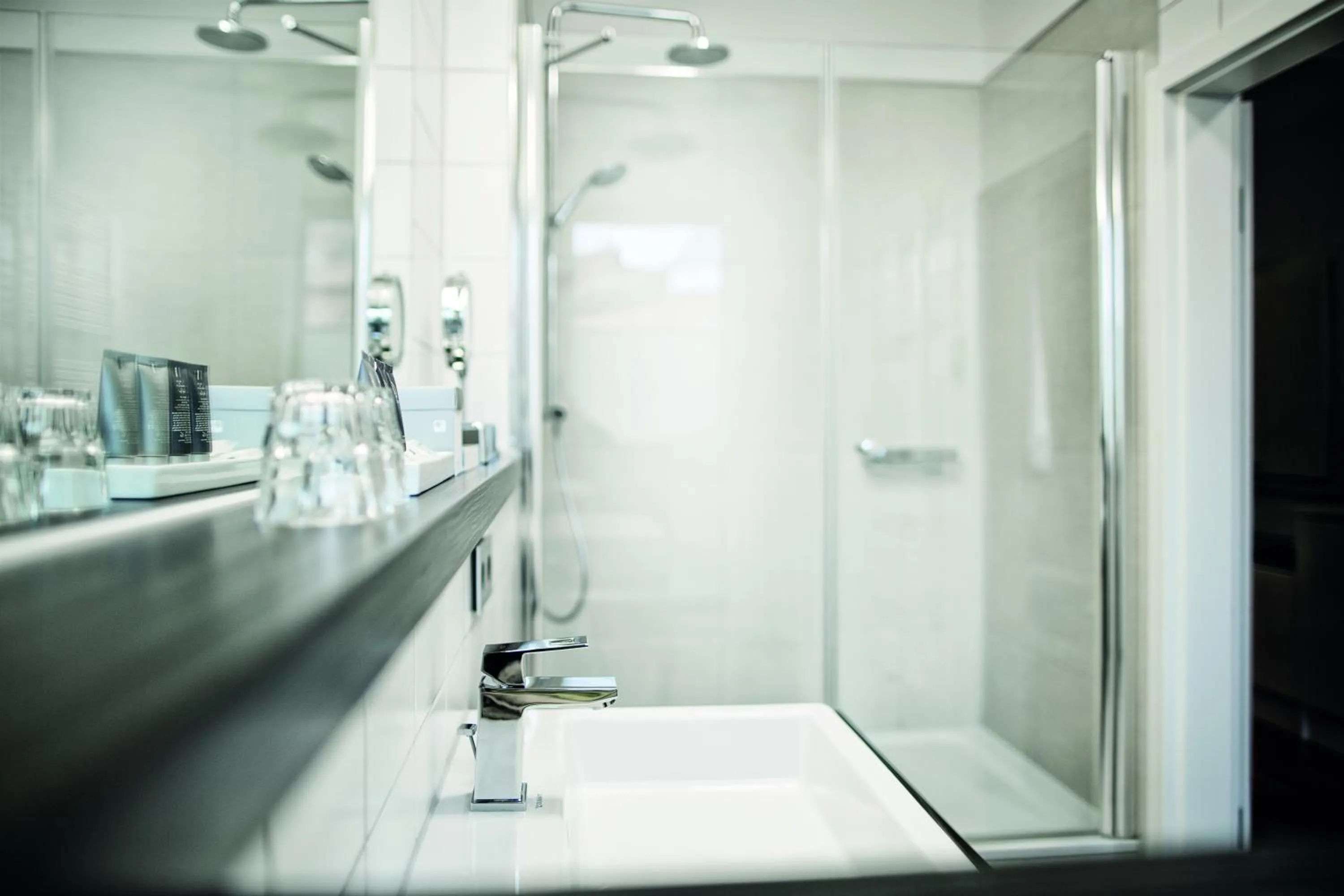 Bathroom in City Hotel Bosse