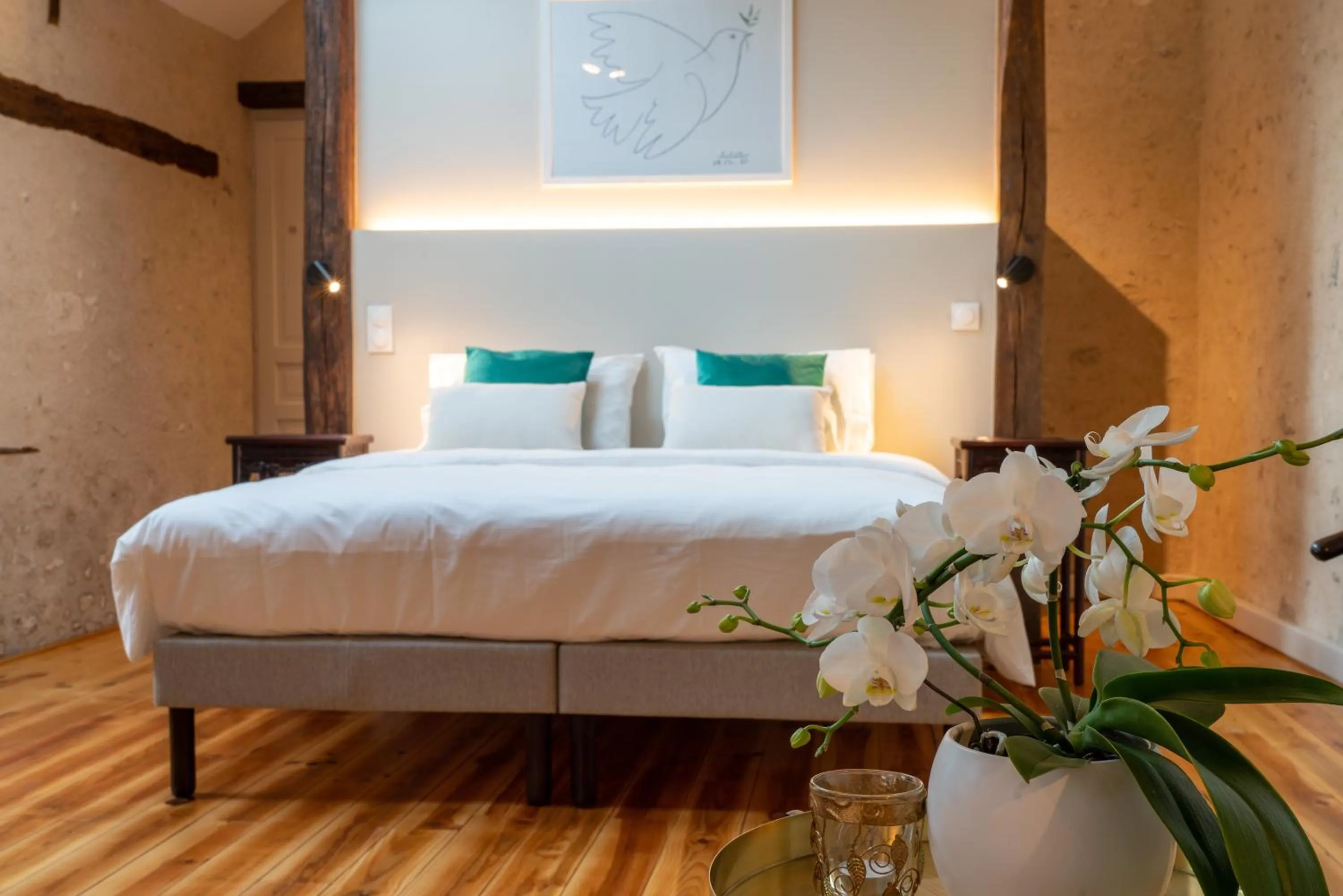 Bedroom, Bed in L'eau Vive demeure de charme