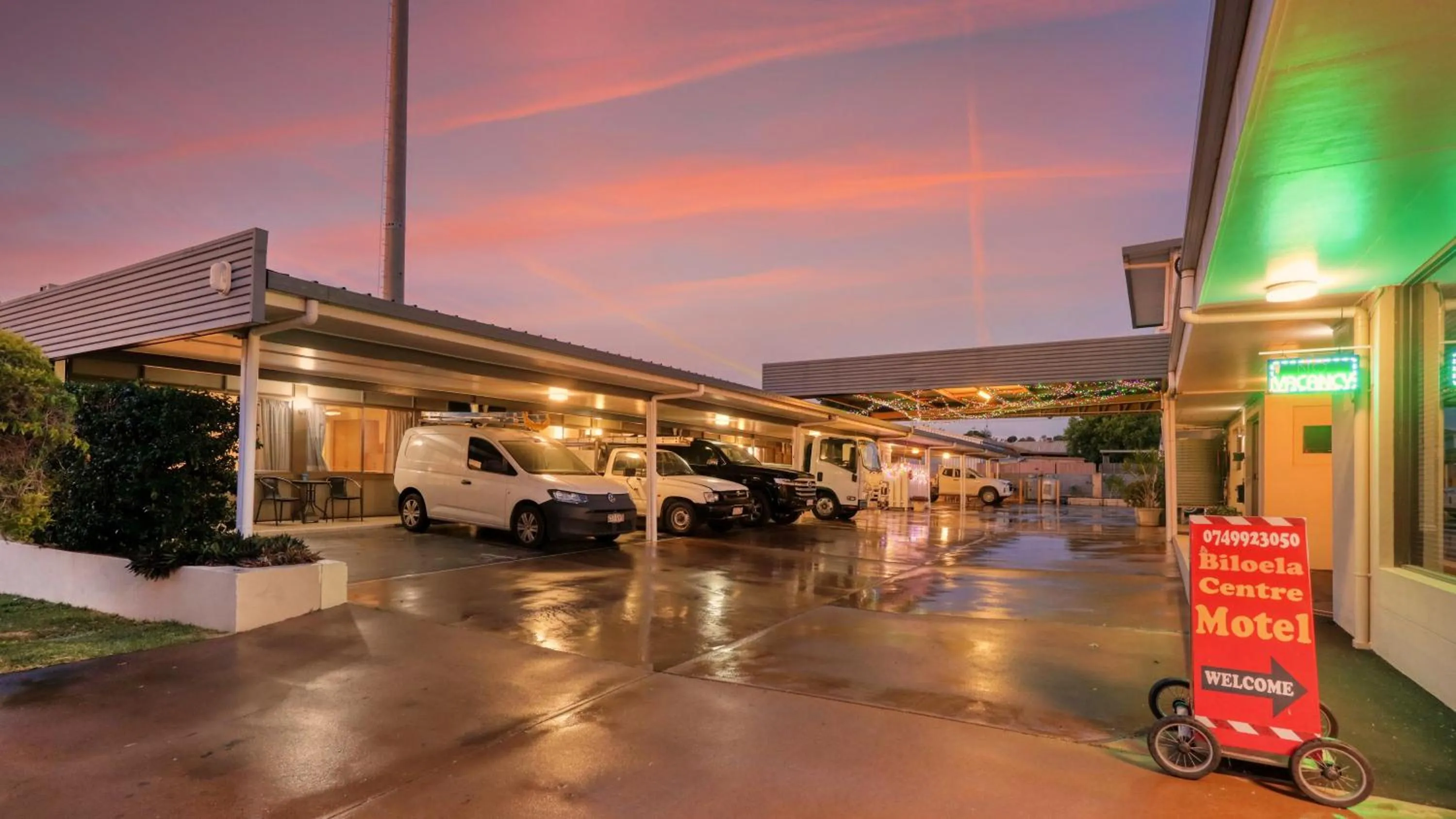 Parking in Biloela Centre Motel & Grevillea Steakhouse & Bar