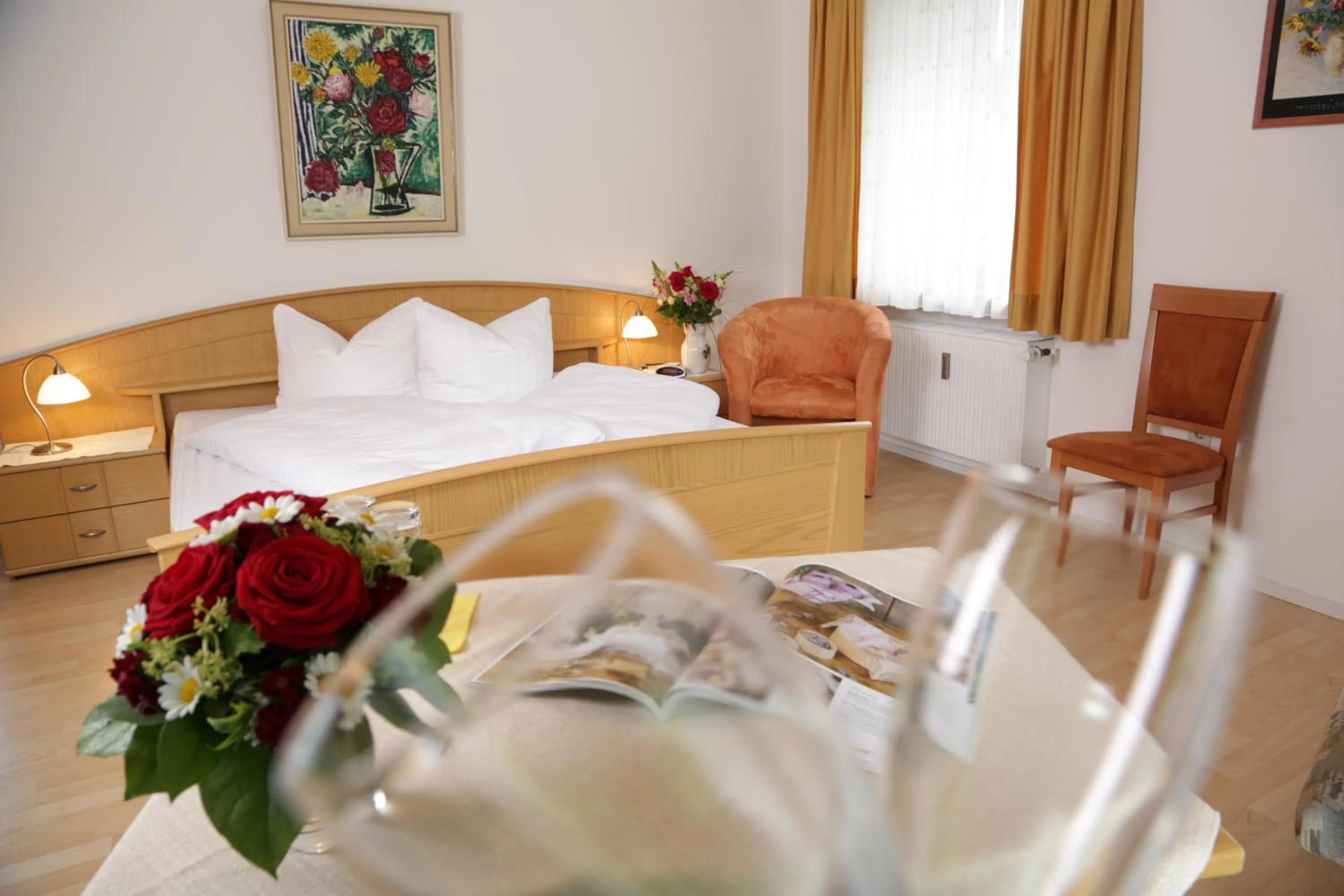 Decorative detail, Bed in Gasthof Prinzregent Superior