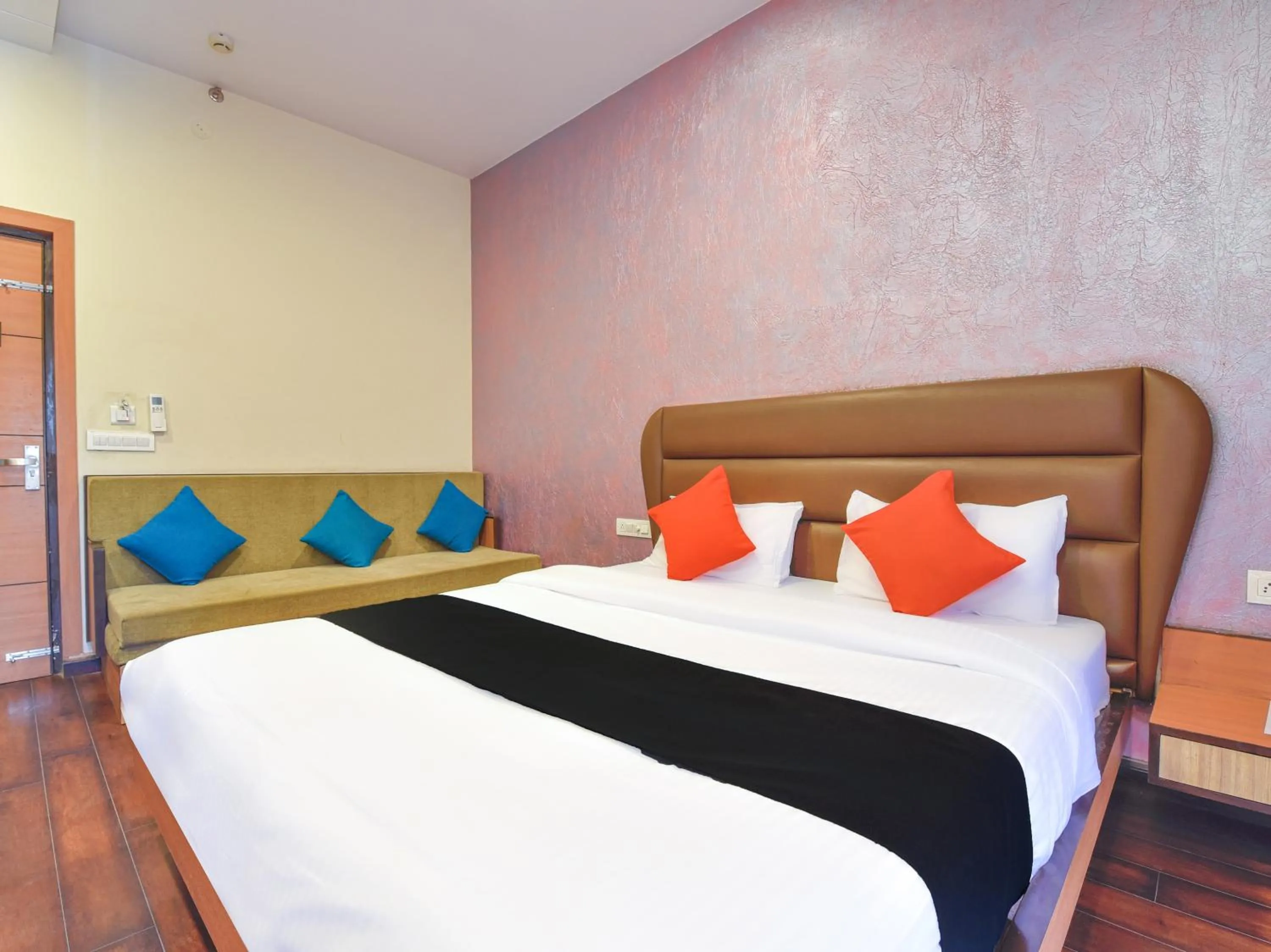 Bed in Hotel Anuvibha Malviya Nagar