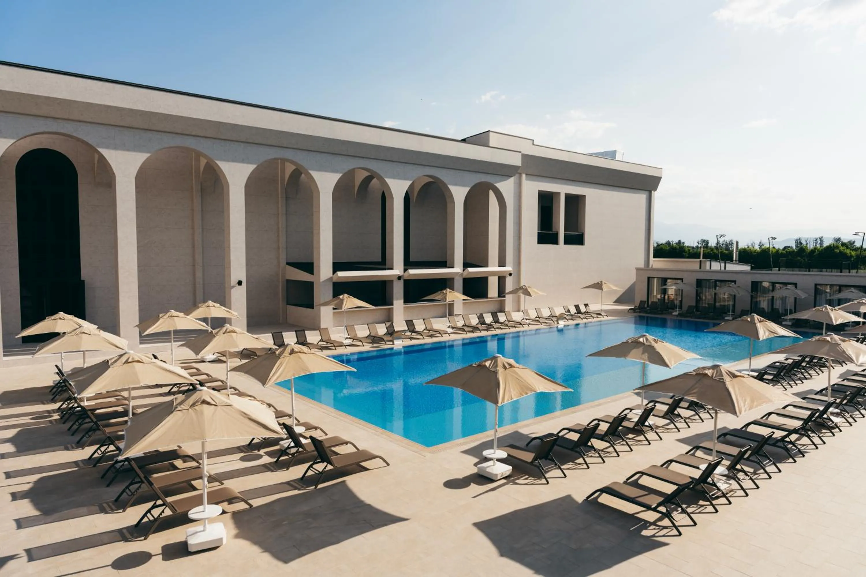 Pool view in Villa Mosavali
