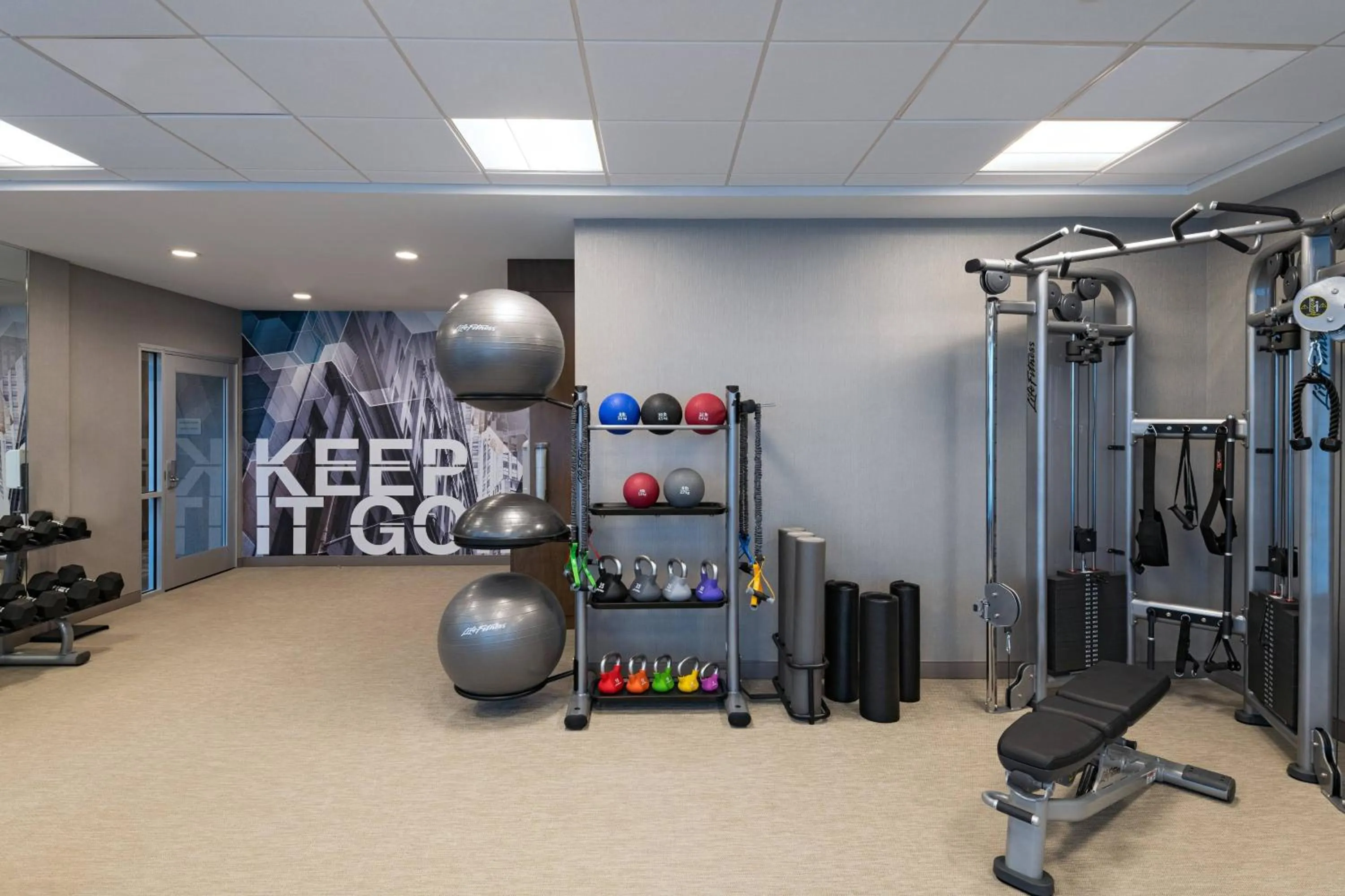 Fitness centre/facilities in SpringHill Suites by Marriott Dallas Richardson/University Area