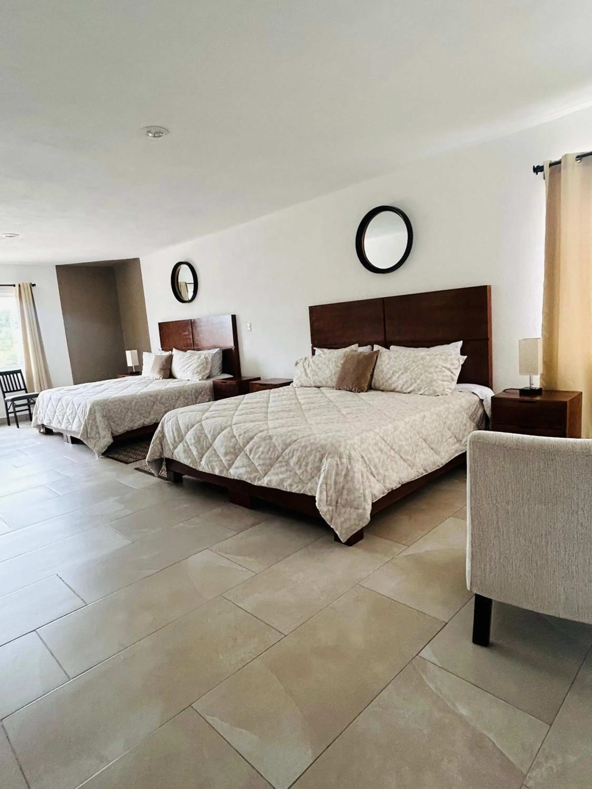 Bed in Pedernal Hotel