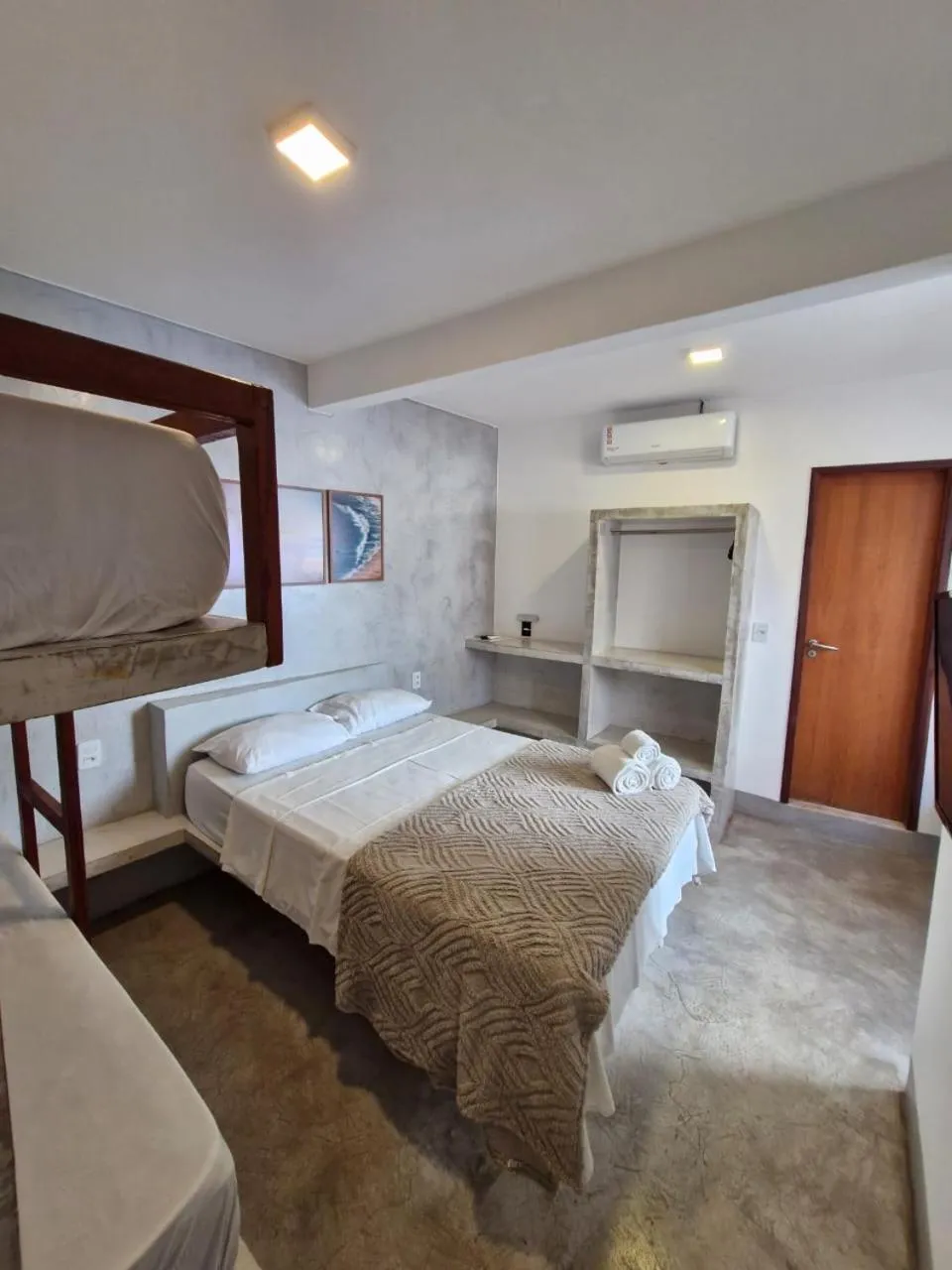 Bed in Pousada Primeira Praia Suítes