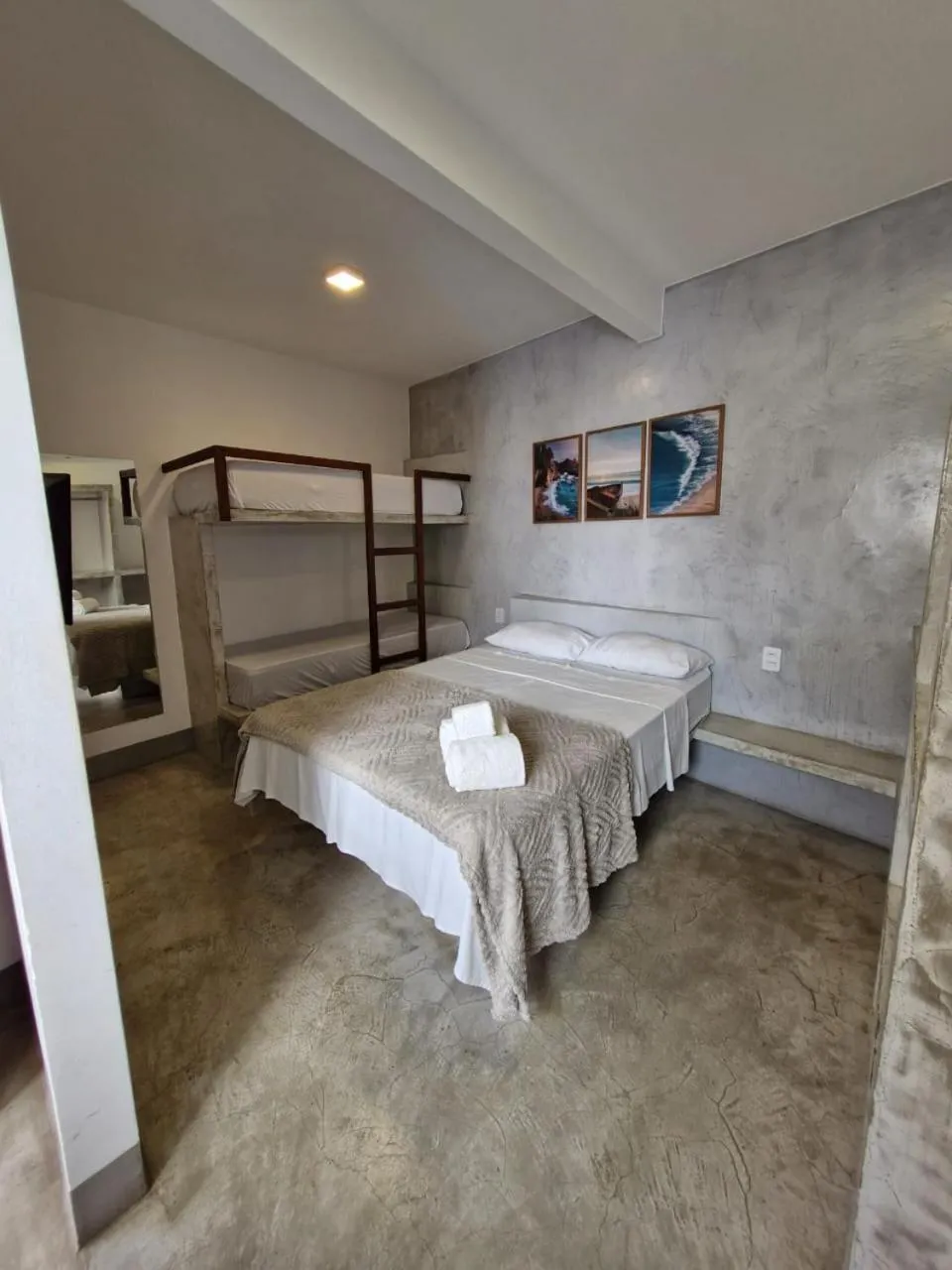 Bed in Pousada Primeira Praia Suítes