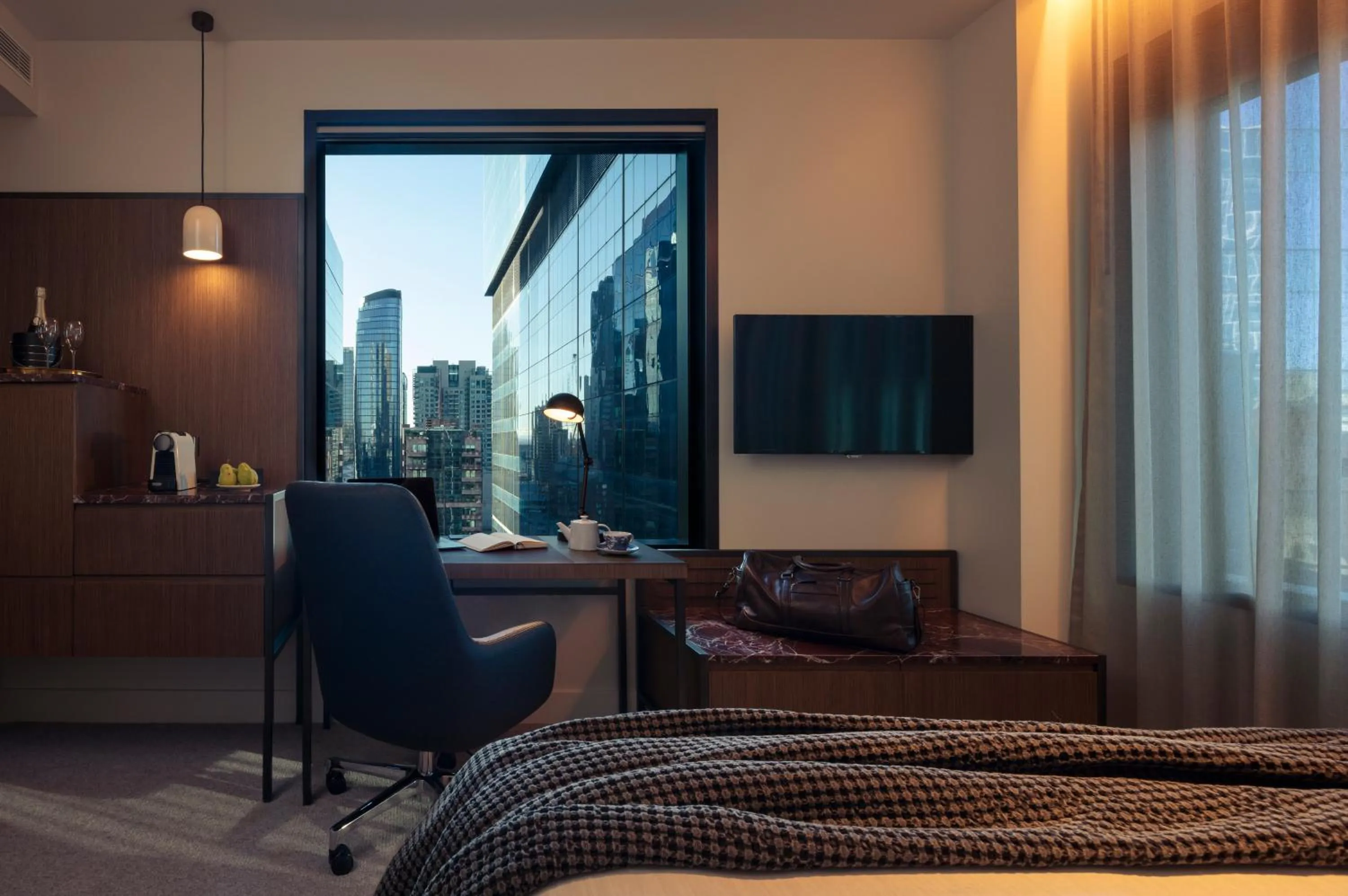 Bedroom, Bed in Next Hotel Melbourne, Curio Collection by Hilton