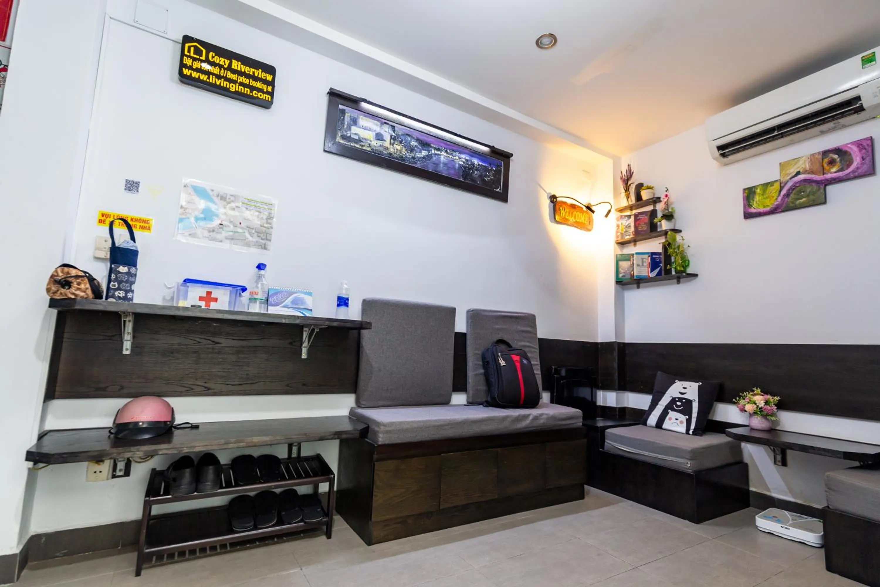 Lobby or reception in Cozy Riverview of Livinginn