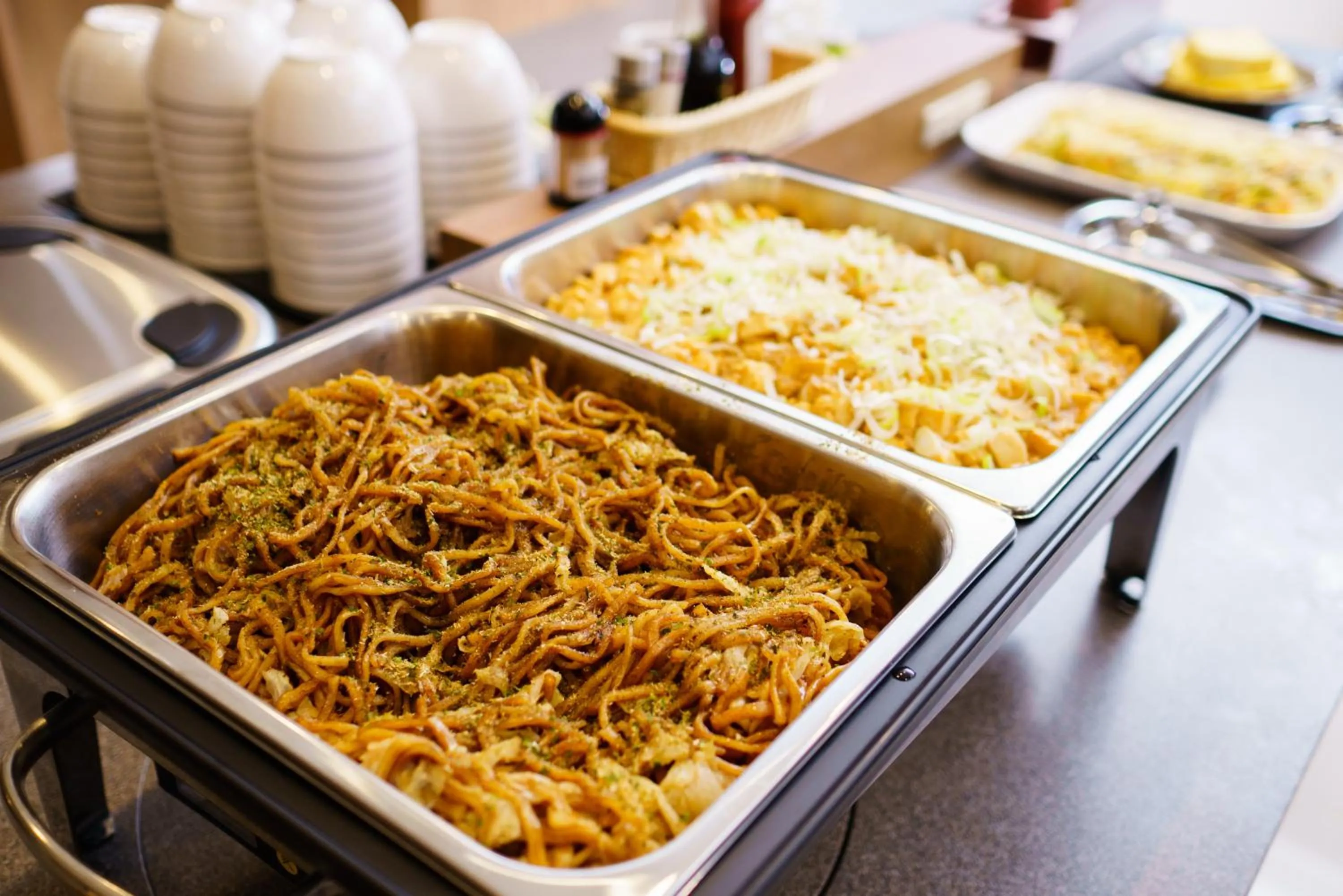 Buffet breakfast in Super Hotel Fujinomiya