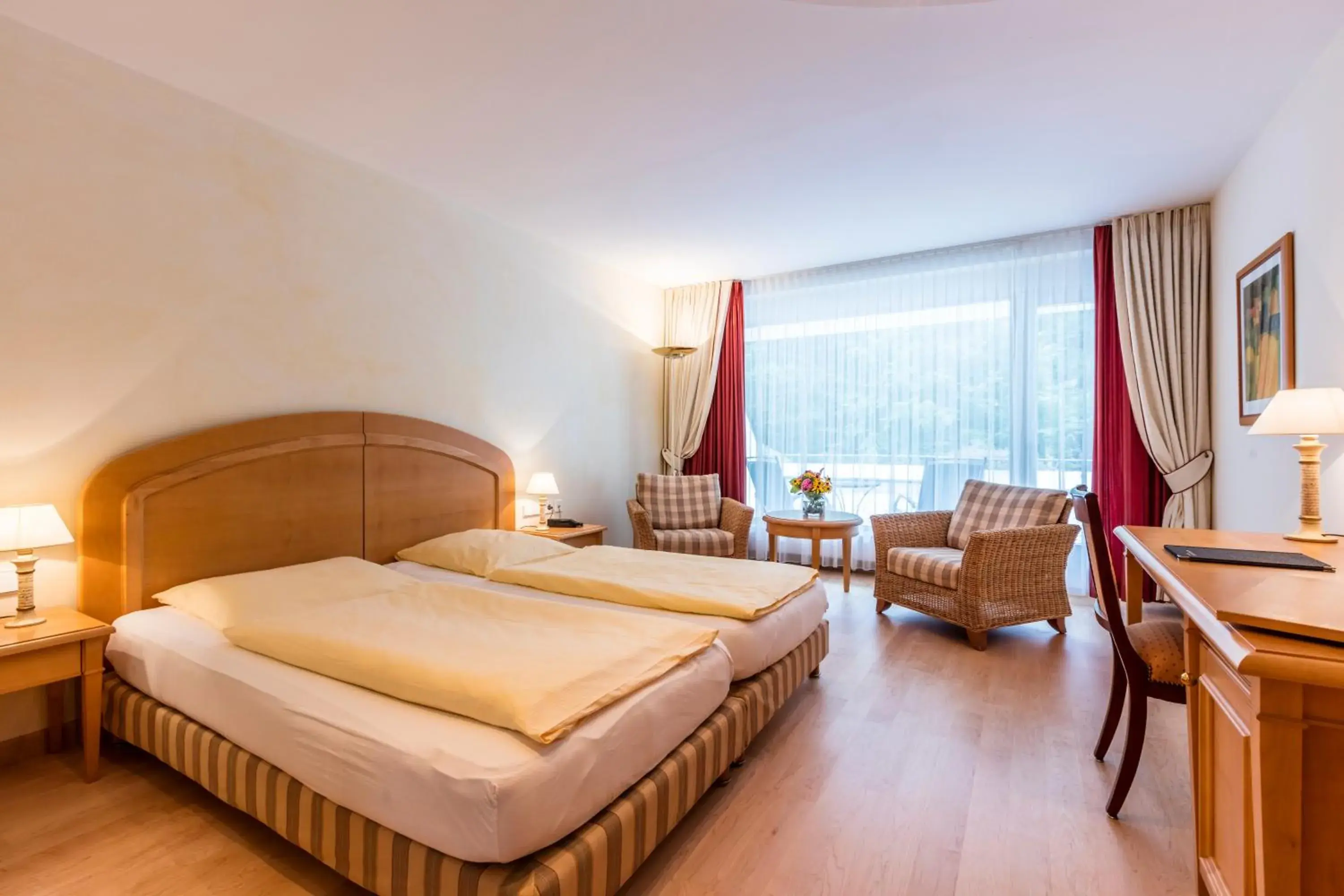 Comfort Double Room with Balcony in Waldhotel Bad Sulzburg Comfort Double Room with Balcony in Waldhotel Bad Sulzburg