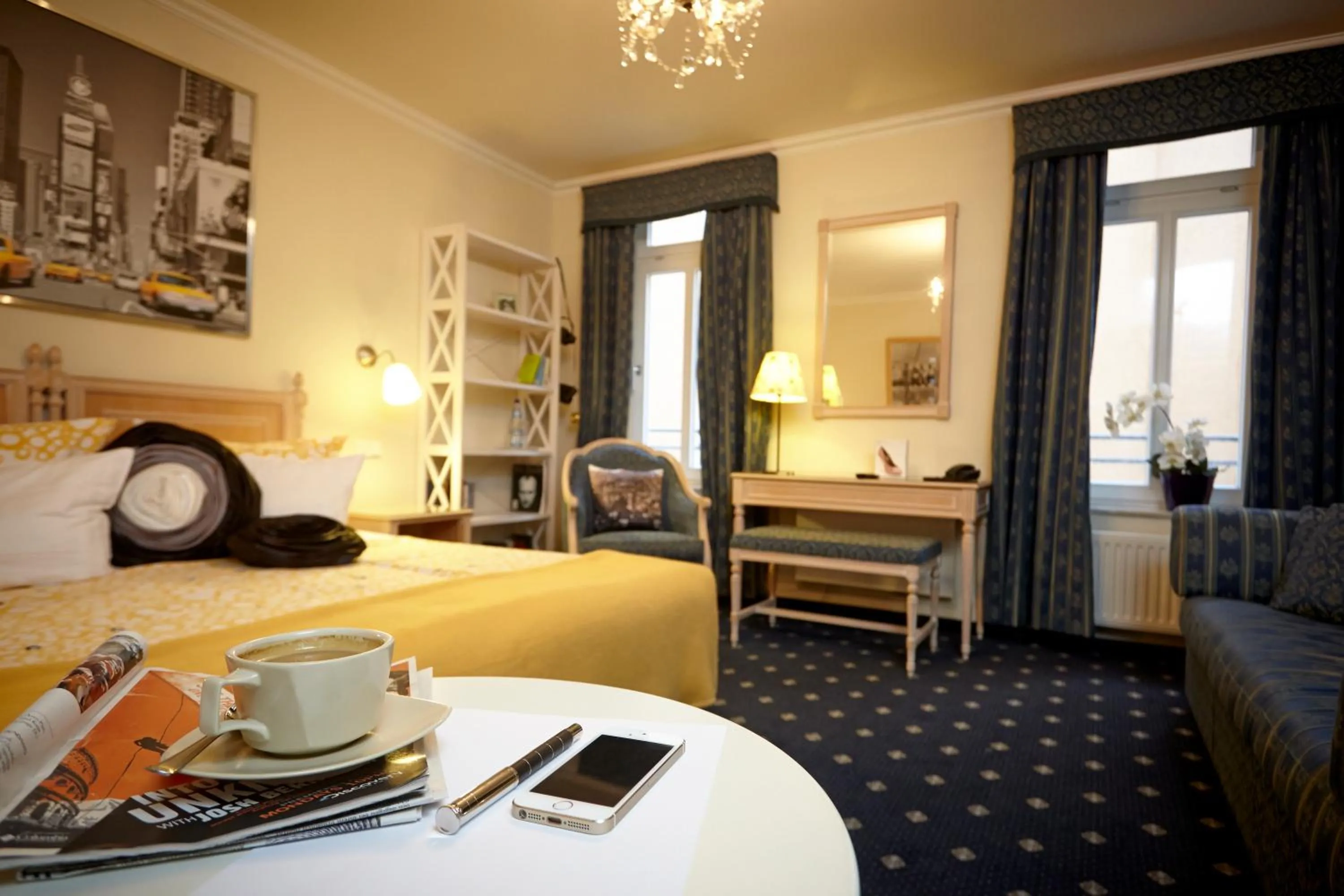 Living room, Bed in Sebnitzer Hof by STEIGER Hotels