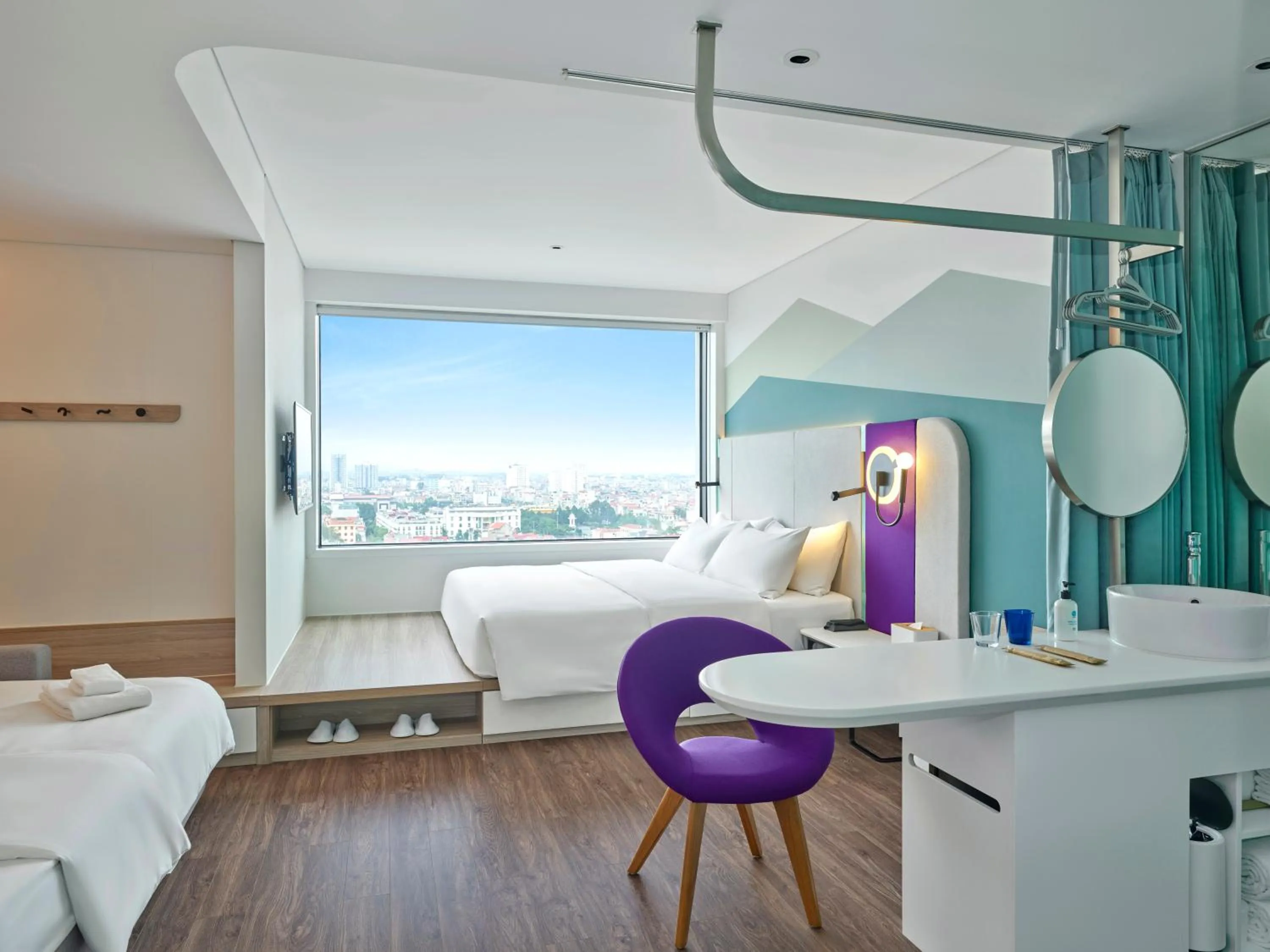 View (from property/room), Bed in Tru by Hilton Bac Giang City Centre