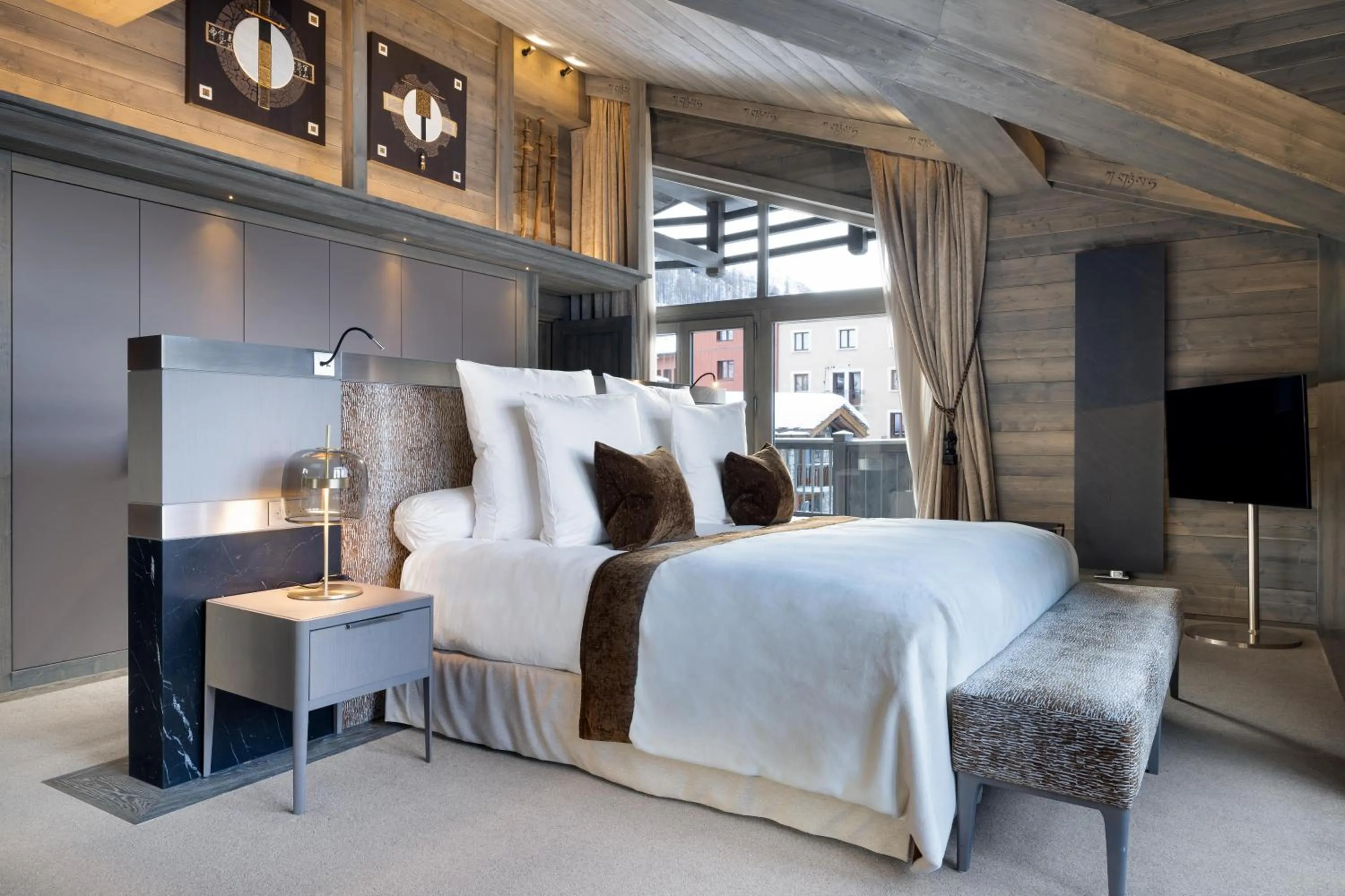 Bedroom, Bed in Hotel Le K2 Chogori