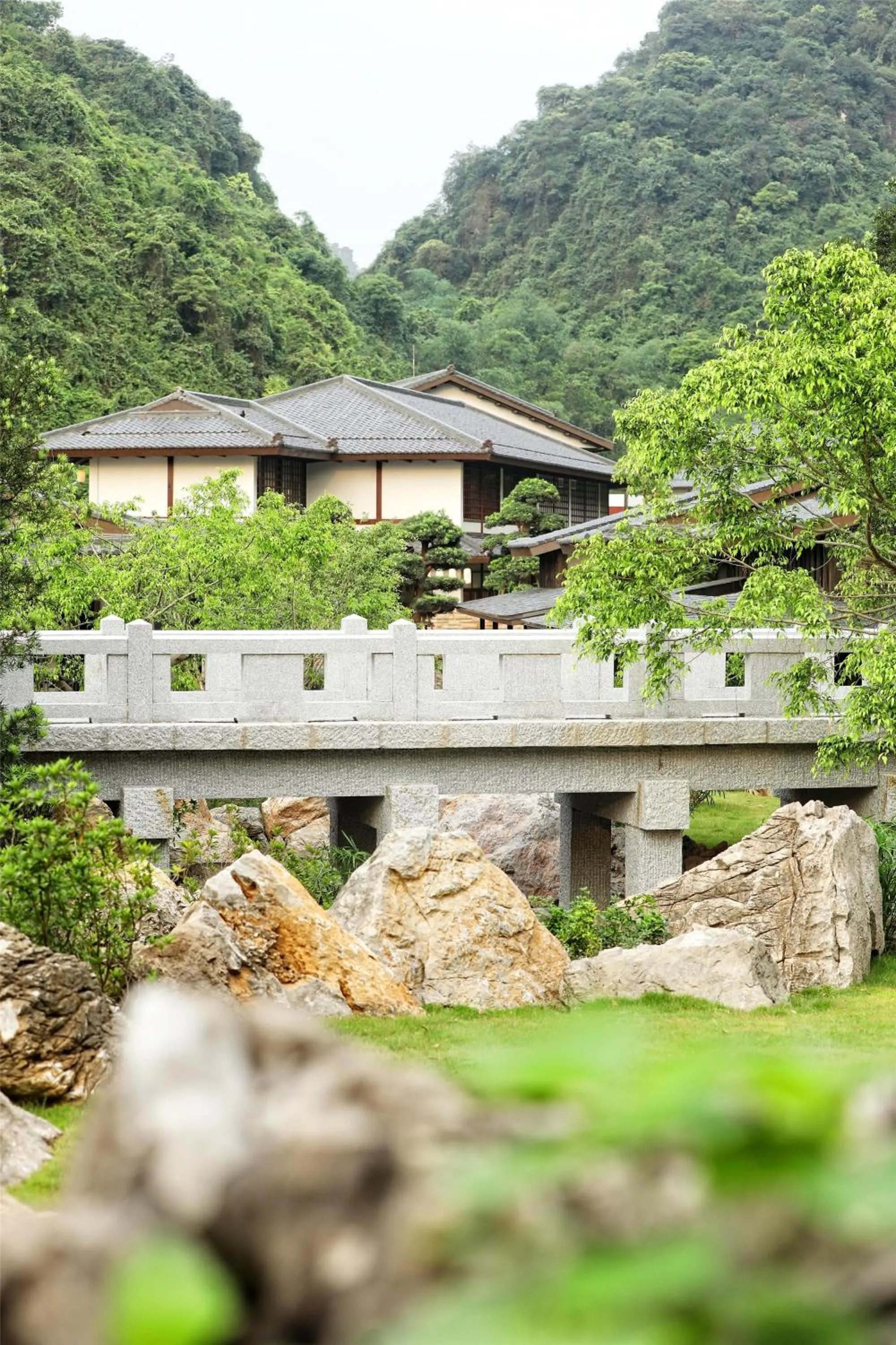 Property building in Hilton Quang Hanh Onsen Resort