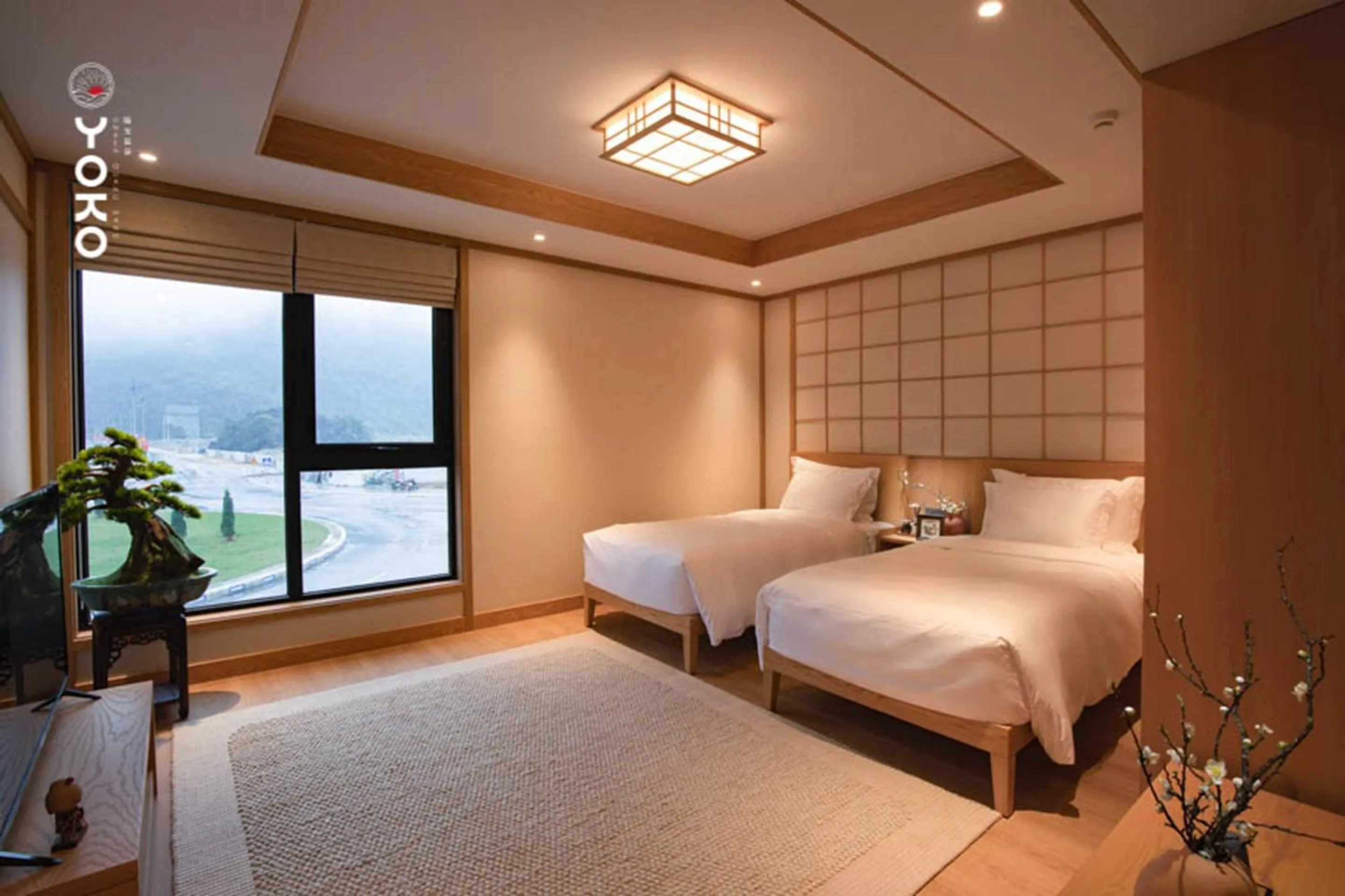 Bed in Yoko Onsen Quang Hanh