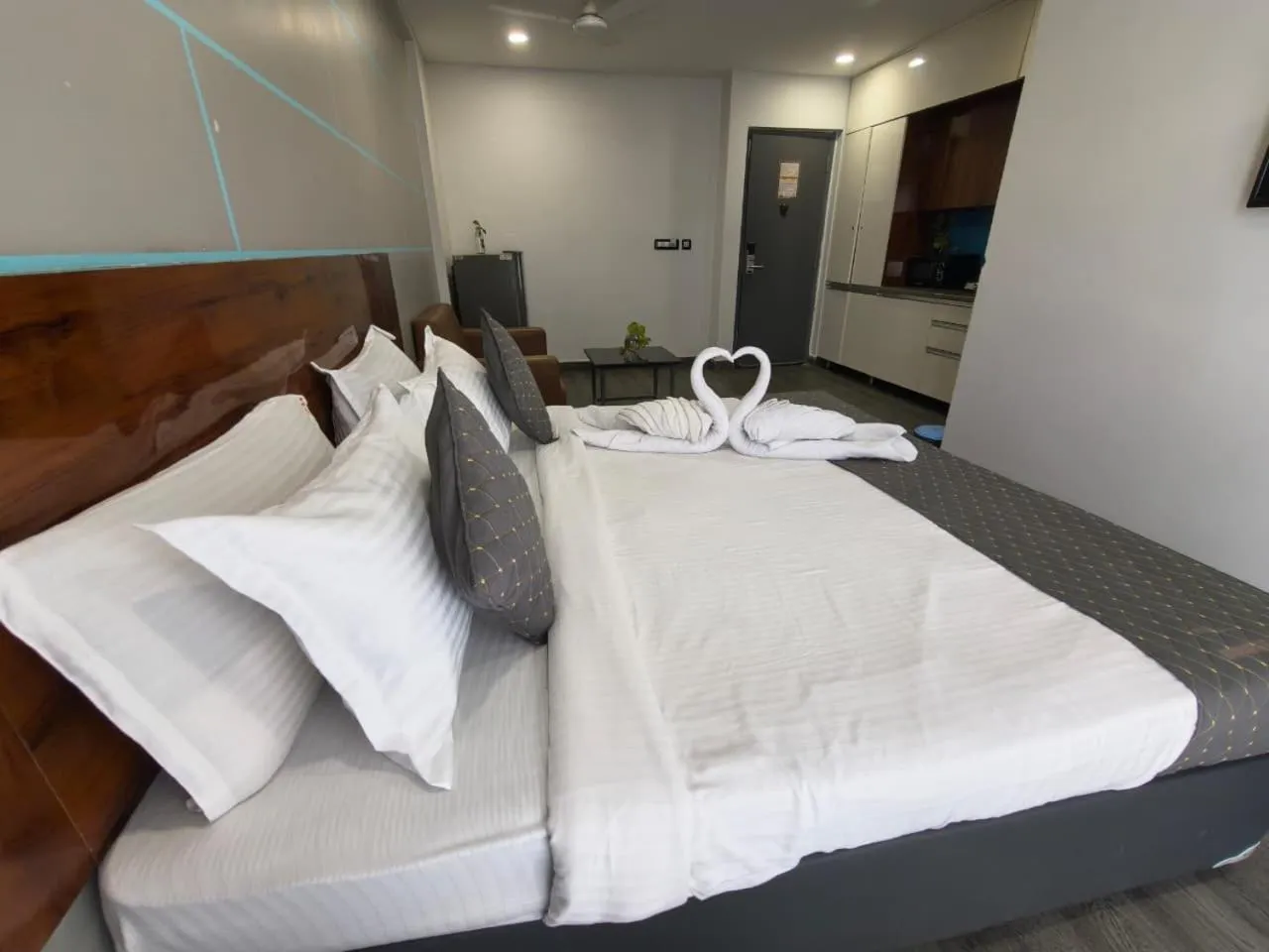 Bed in RESTEL STUDIO FLATS