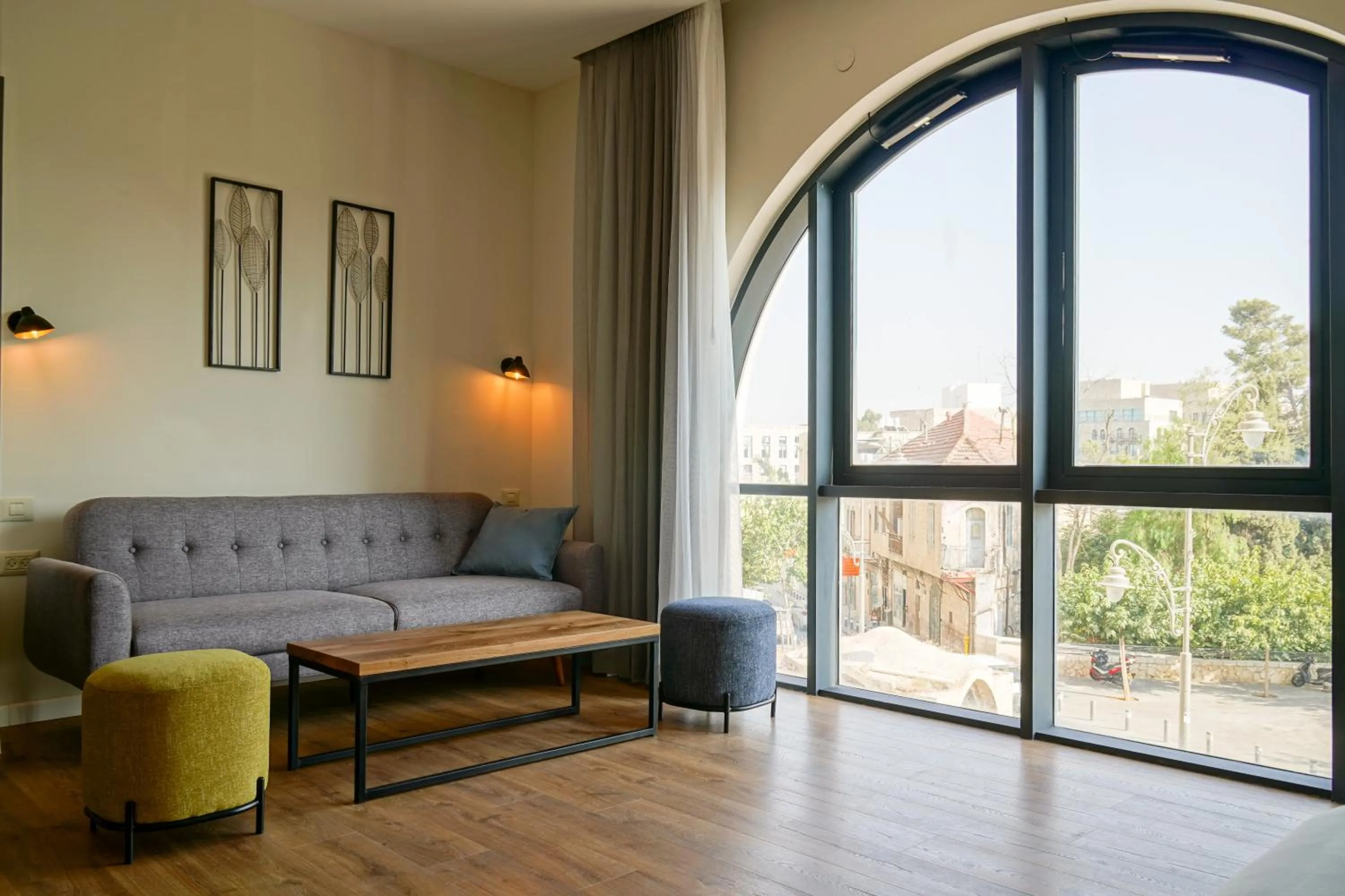 Seating area in Apartique Hotel