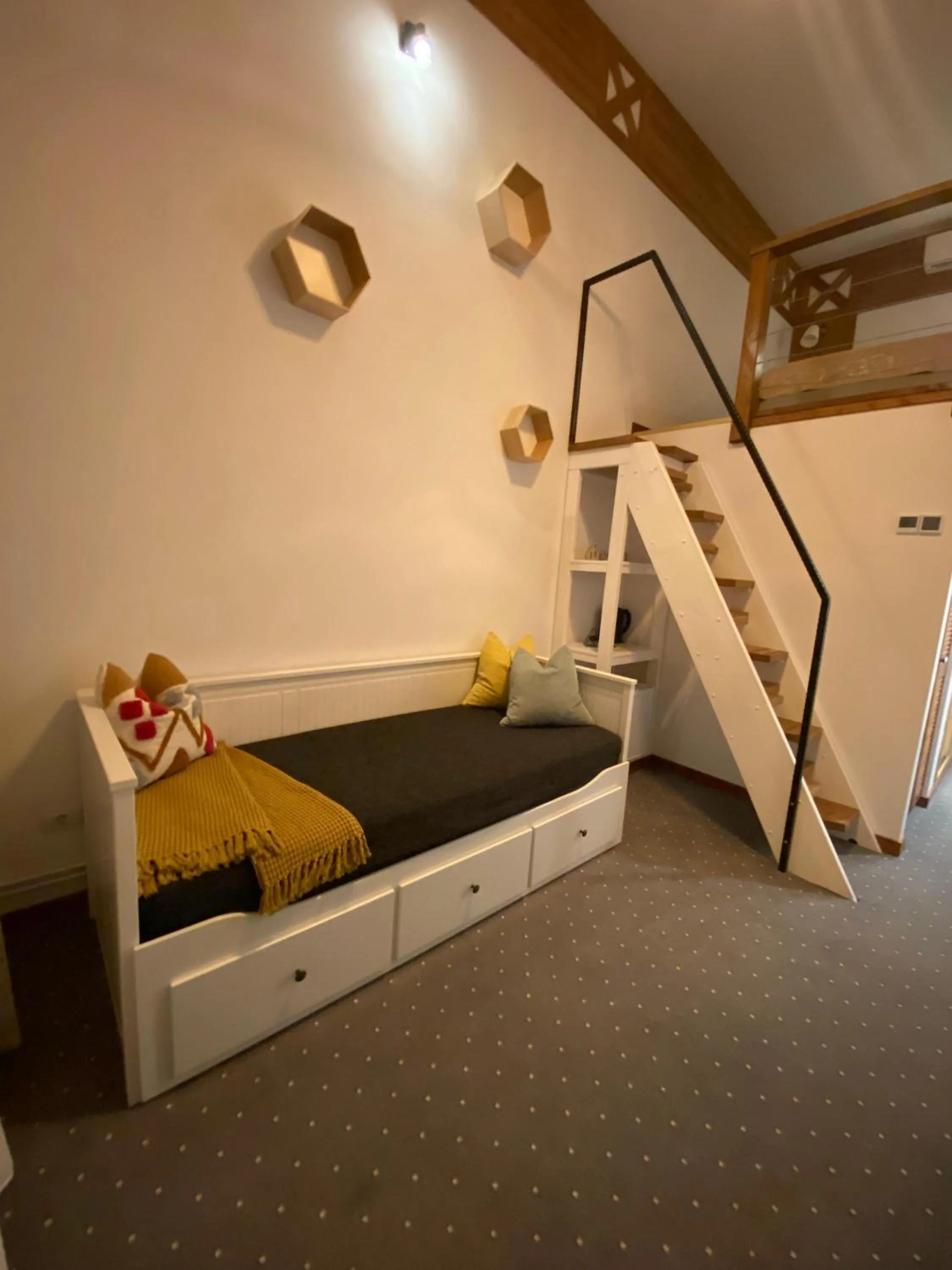 Photo of the whole room, Bed in Buchenland Hotel