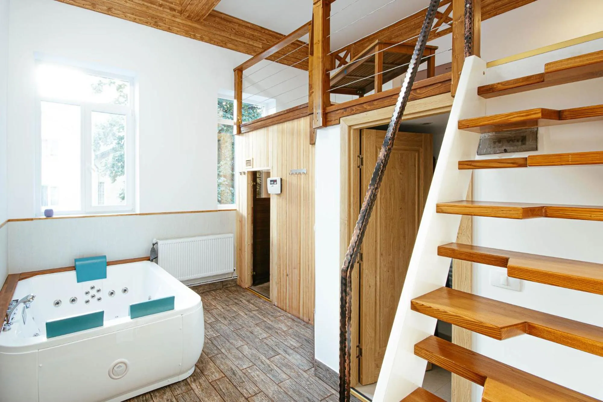 Hot Tub, Bed in Buchenland Hotel