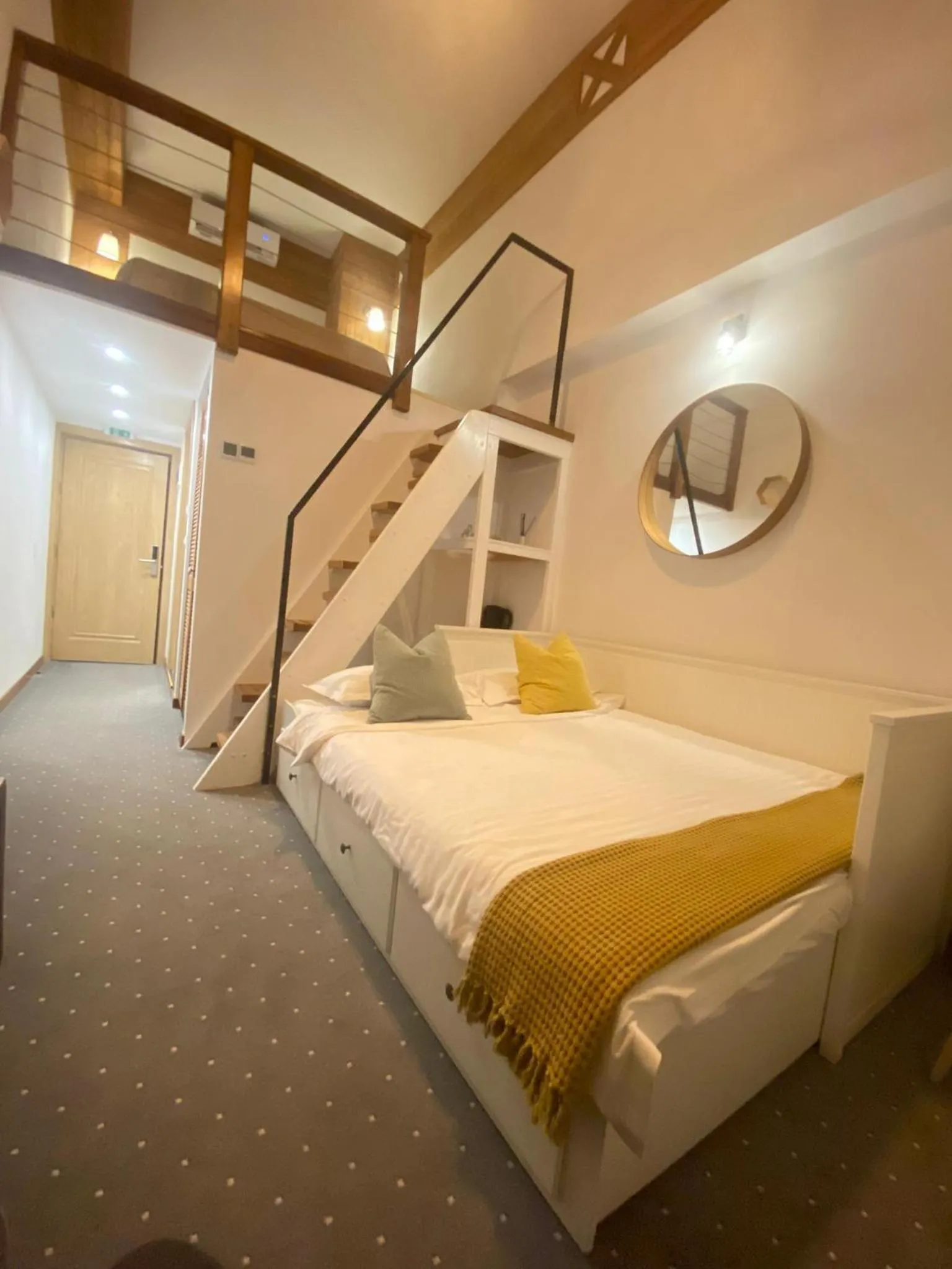 Photo of the whole room, Bed in Buchenland Hotel