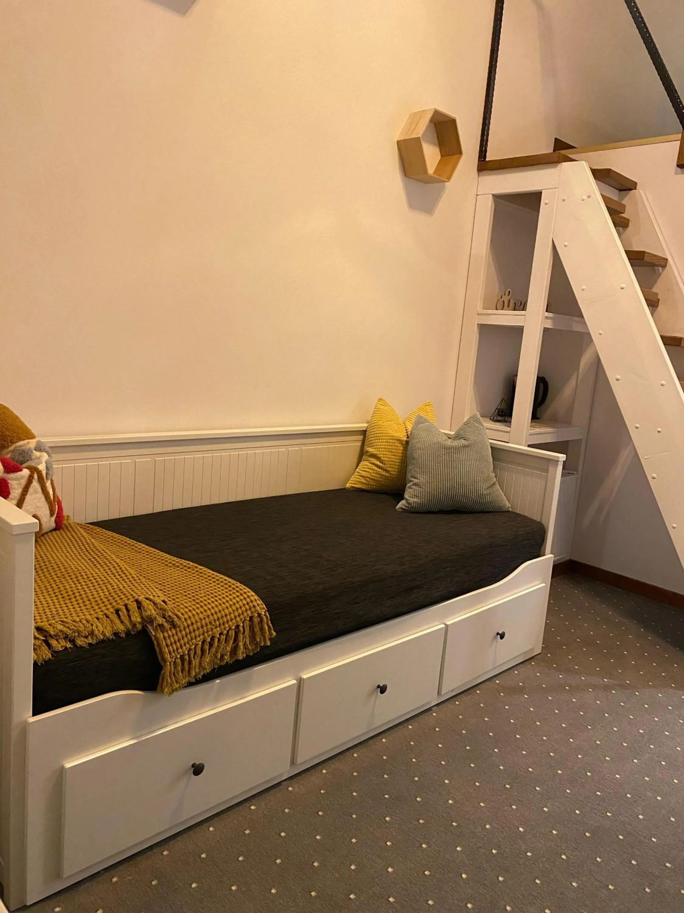 Photo of the whole room, Bed in Buchenland Hotel