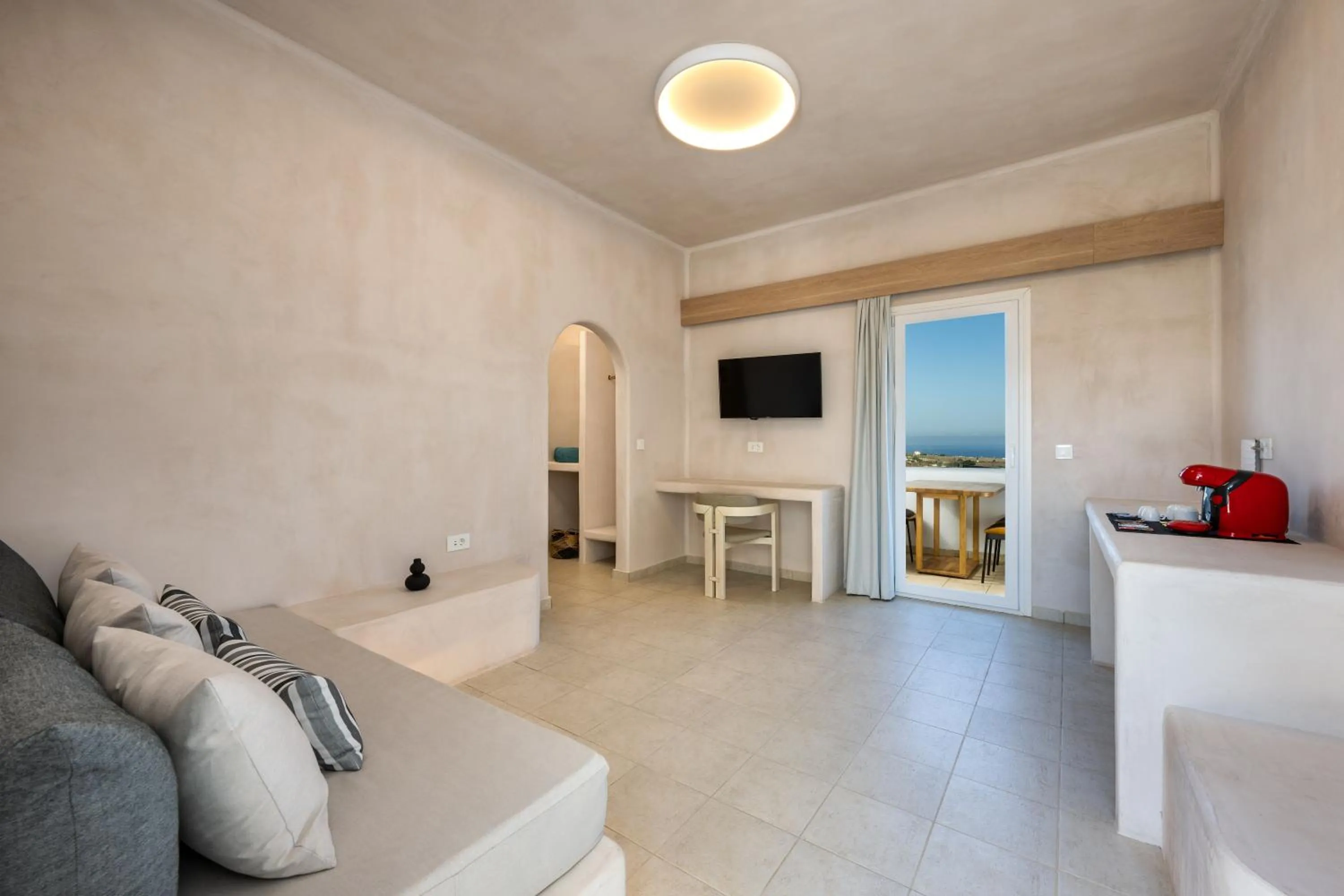 Living room in Aelia Luxury Suites