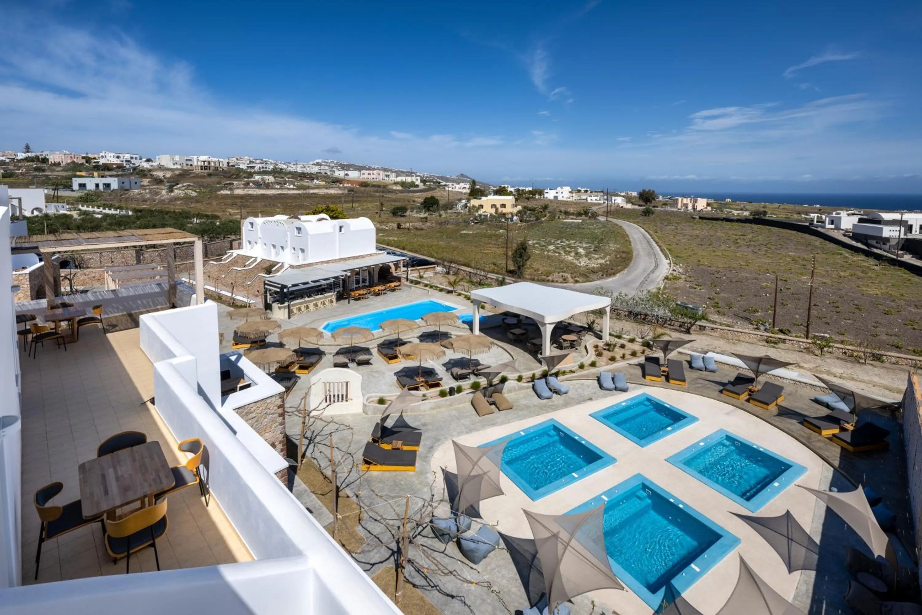 Bird's eye view in Aelia Luxury Suites