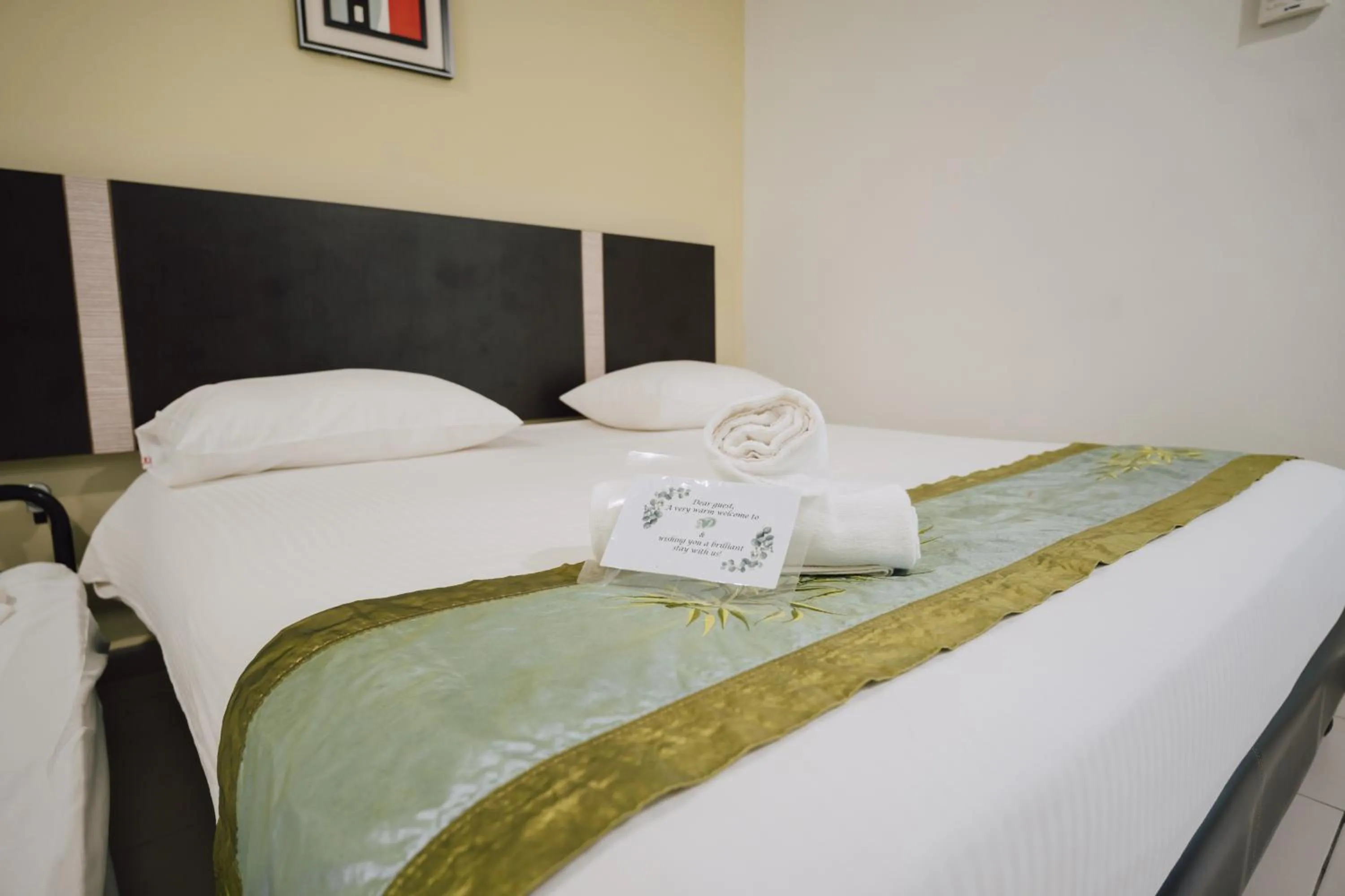 Bed in ND Hotel Melaka