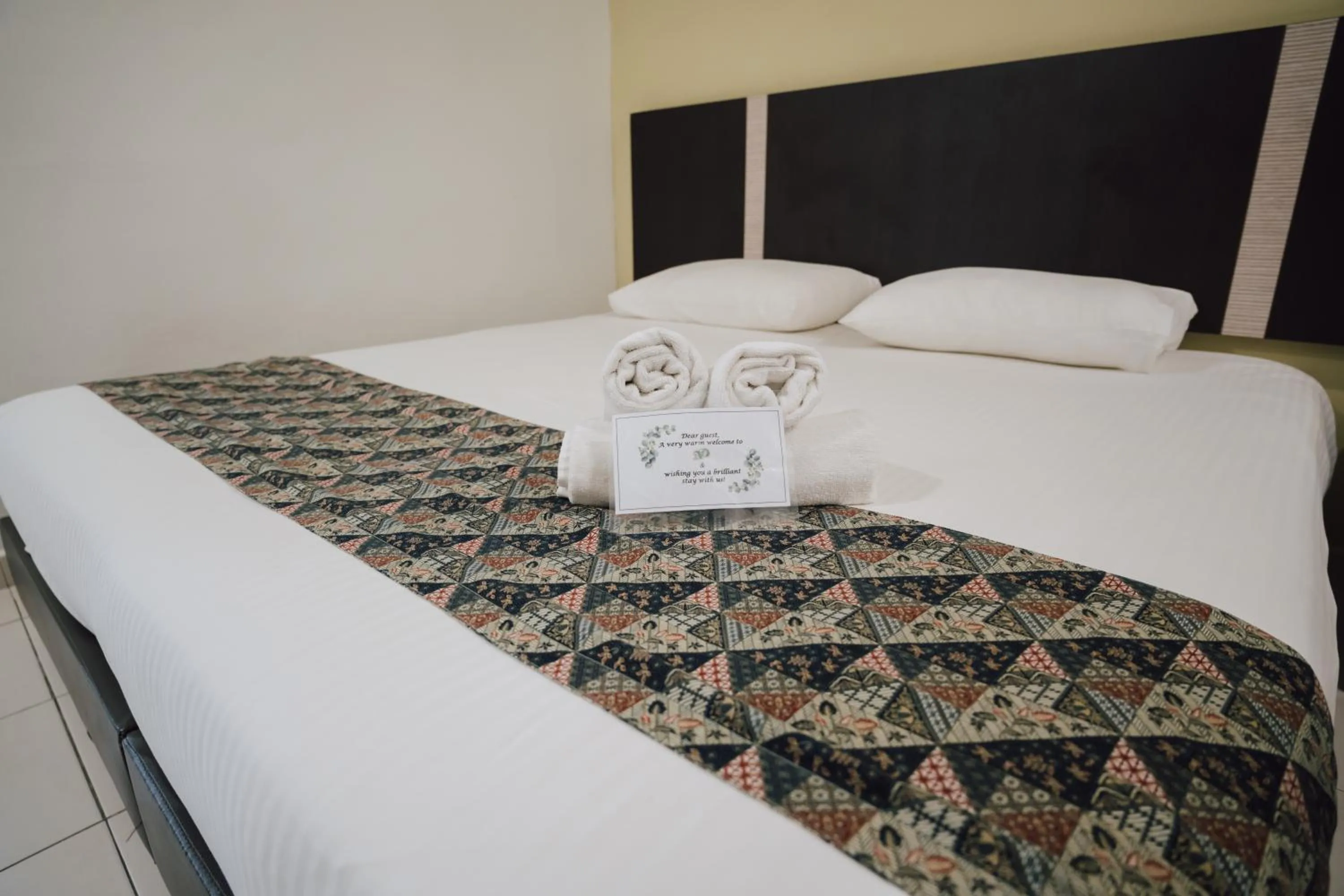 Bed in ND Hotel Melaka