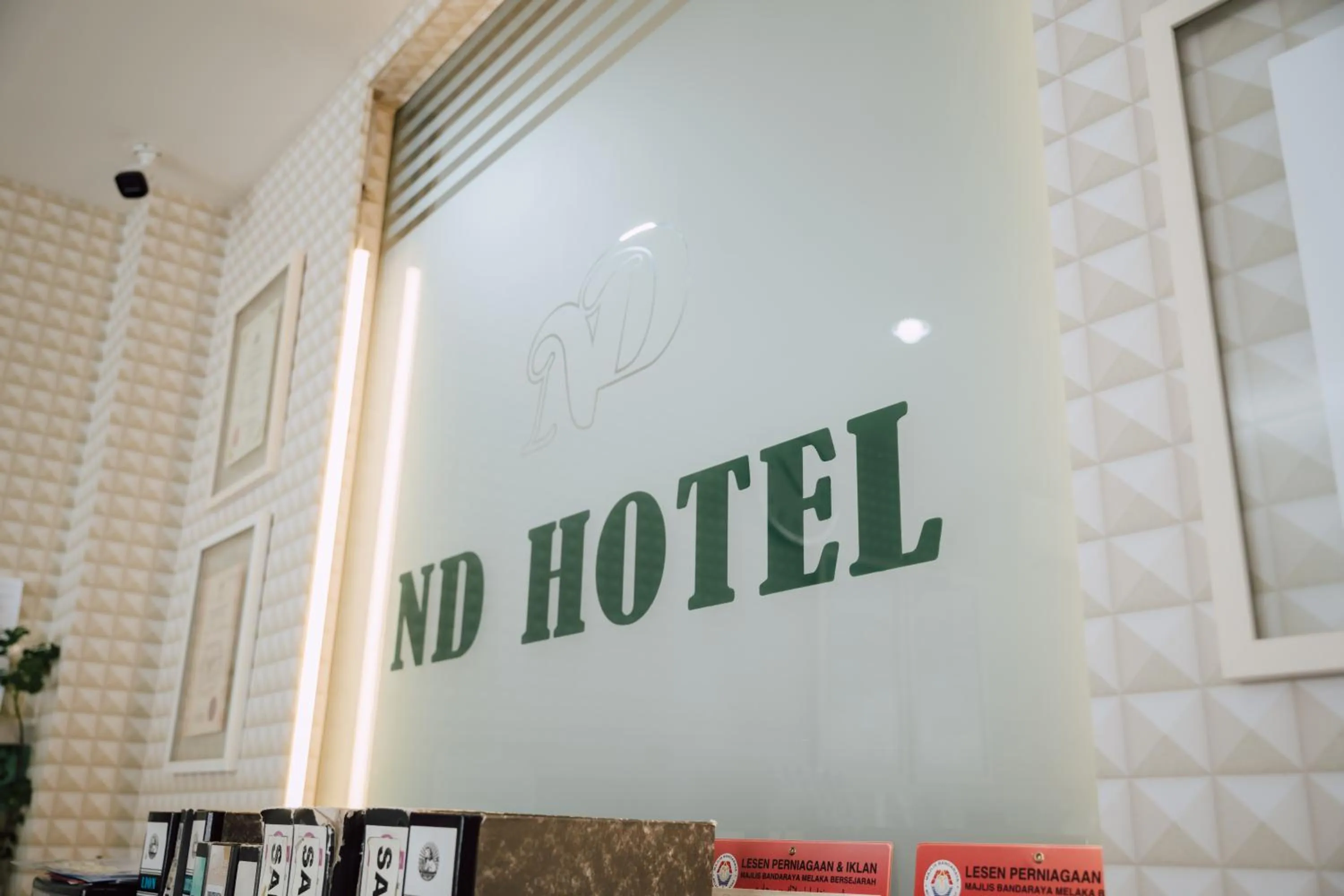 Lobby or reception in ND Hotel Melaka