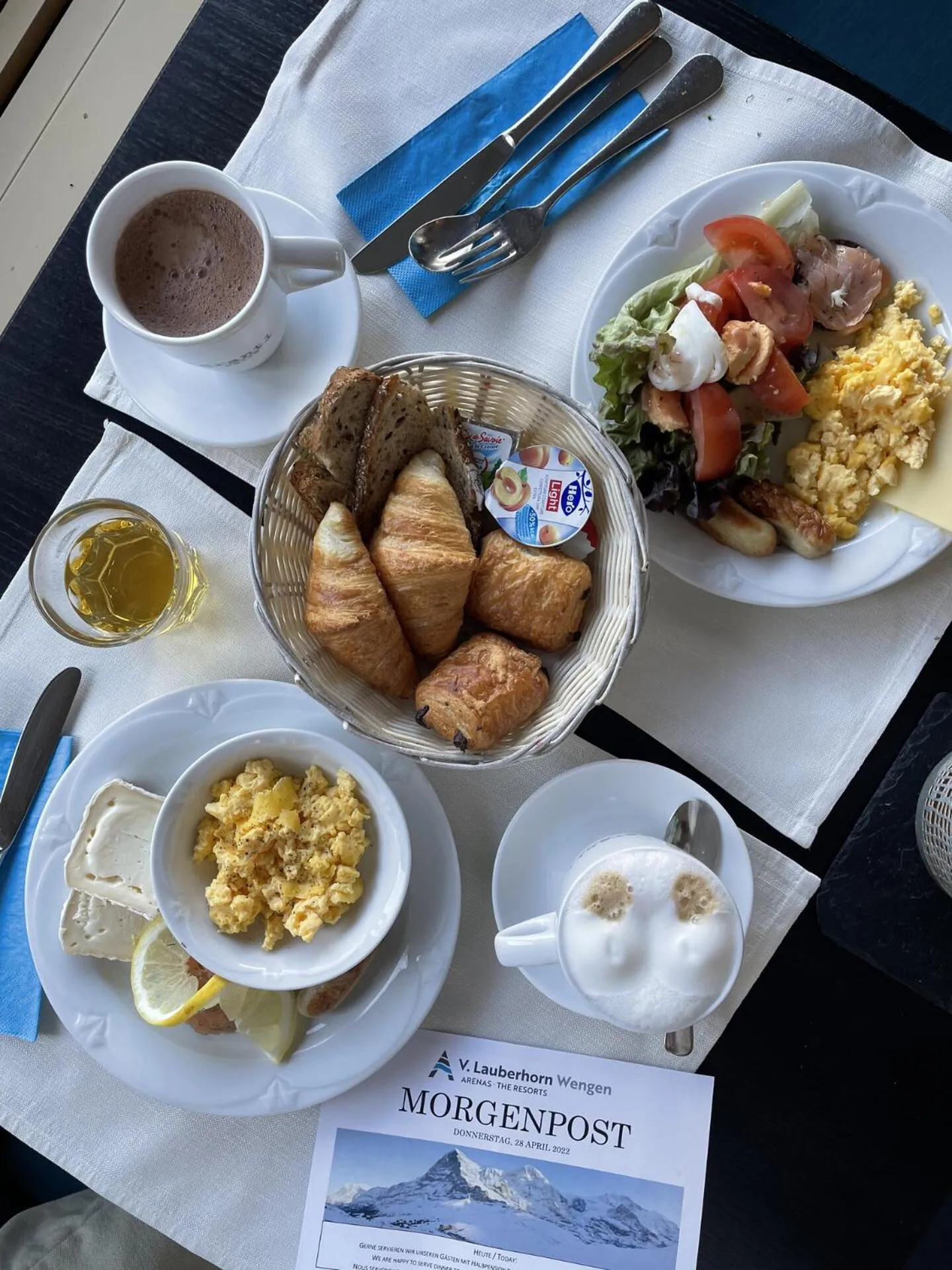 Breakfast in Hotel Victoria Lauberhorn Wengen, a Faern Collection Hotel