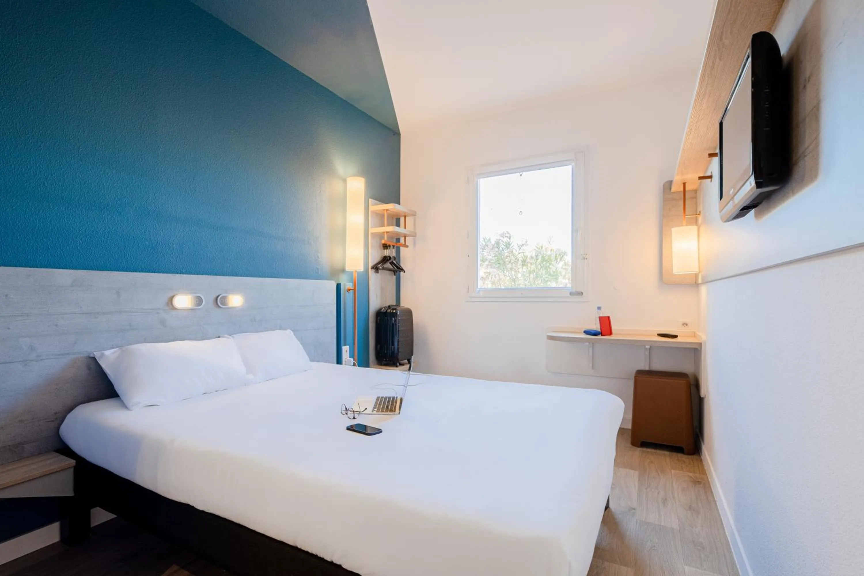 Bedroom, Bed in Ibis Budget Perpignan Nord Rivesaltes