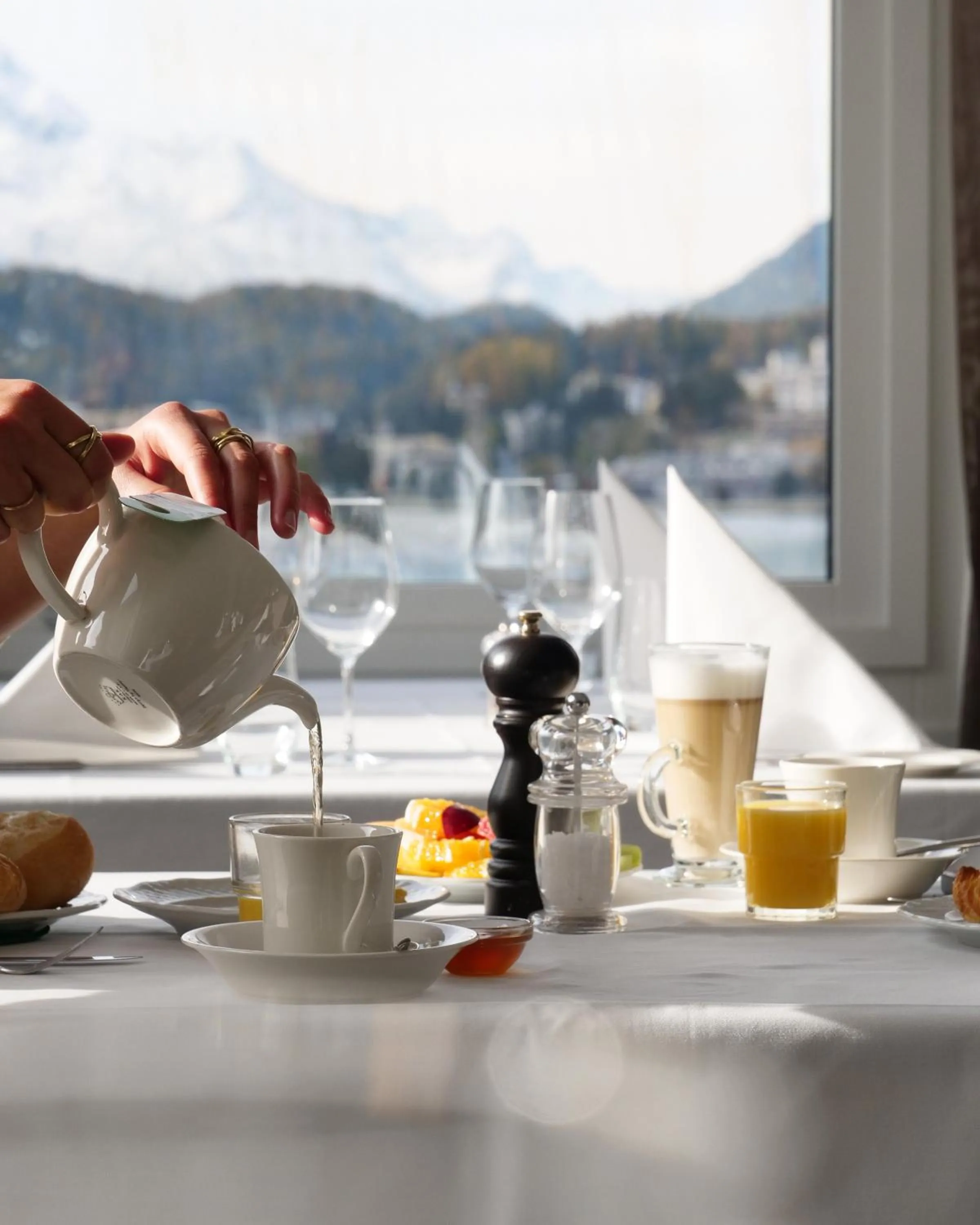 Breakfast in Hotel Waldhaus am See