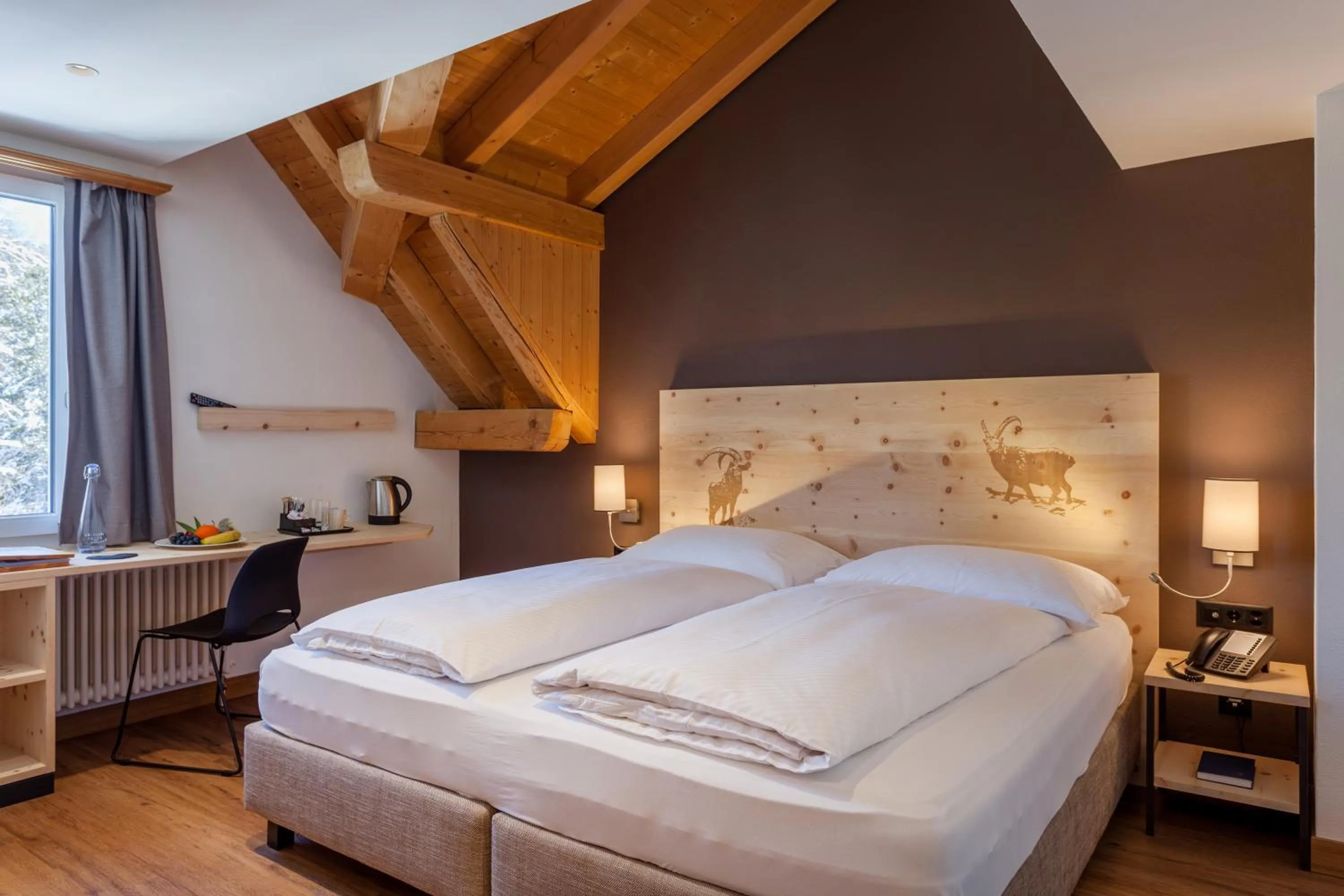 Photo of the whole room, Bed in Hotel Waldhaus am See