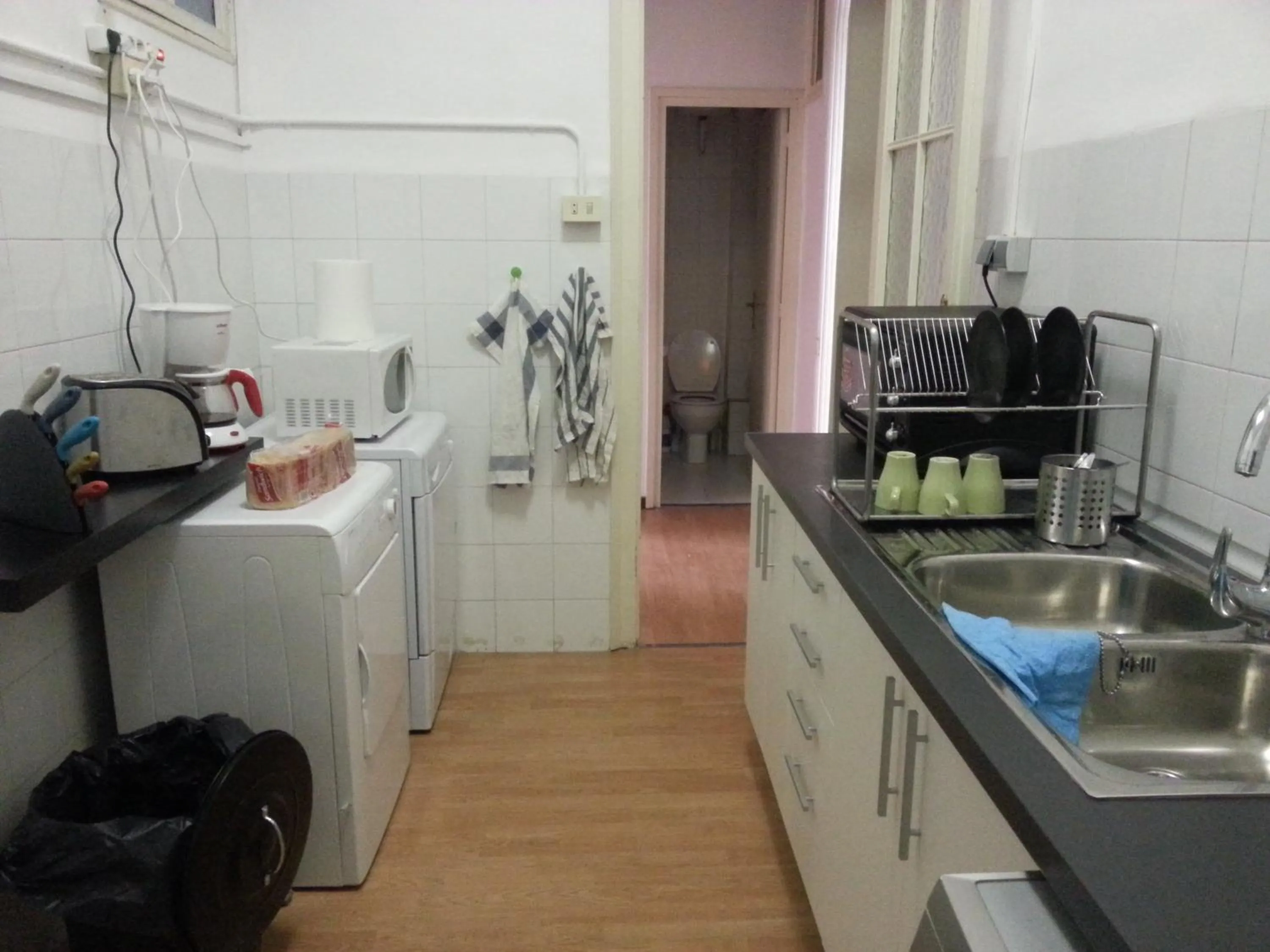 Kitchen or kitchenette in Fabrizzios Terrace Hostel