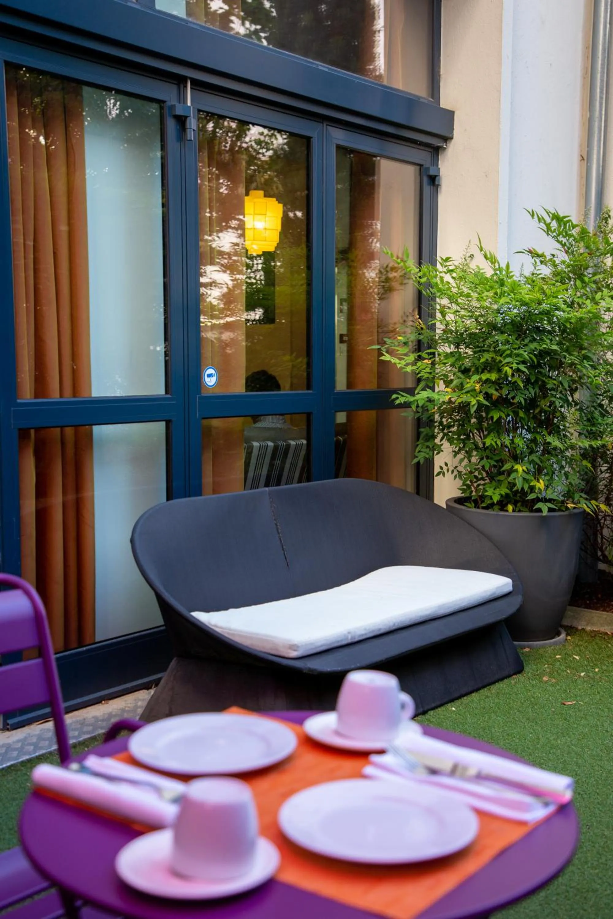 Patio in Privilège Appart Hôtel Saint Exupéry