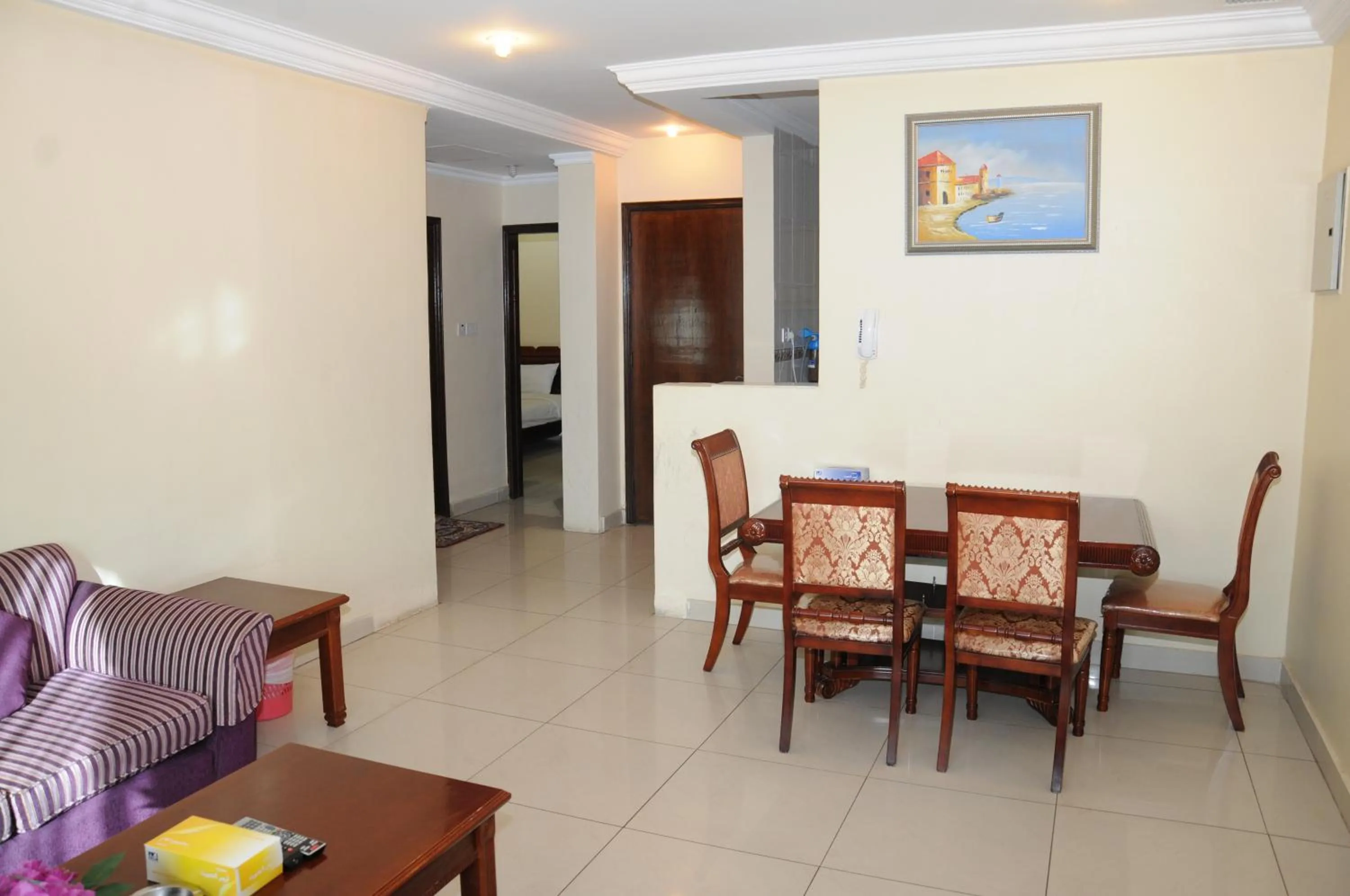 Dining area in Arinza Tower Quality Apartments