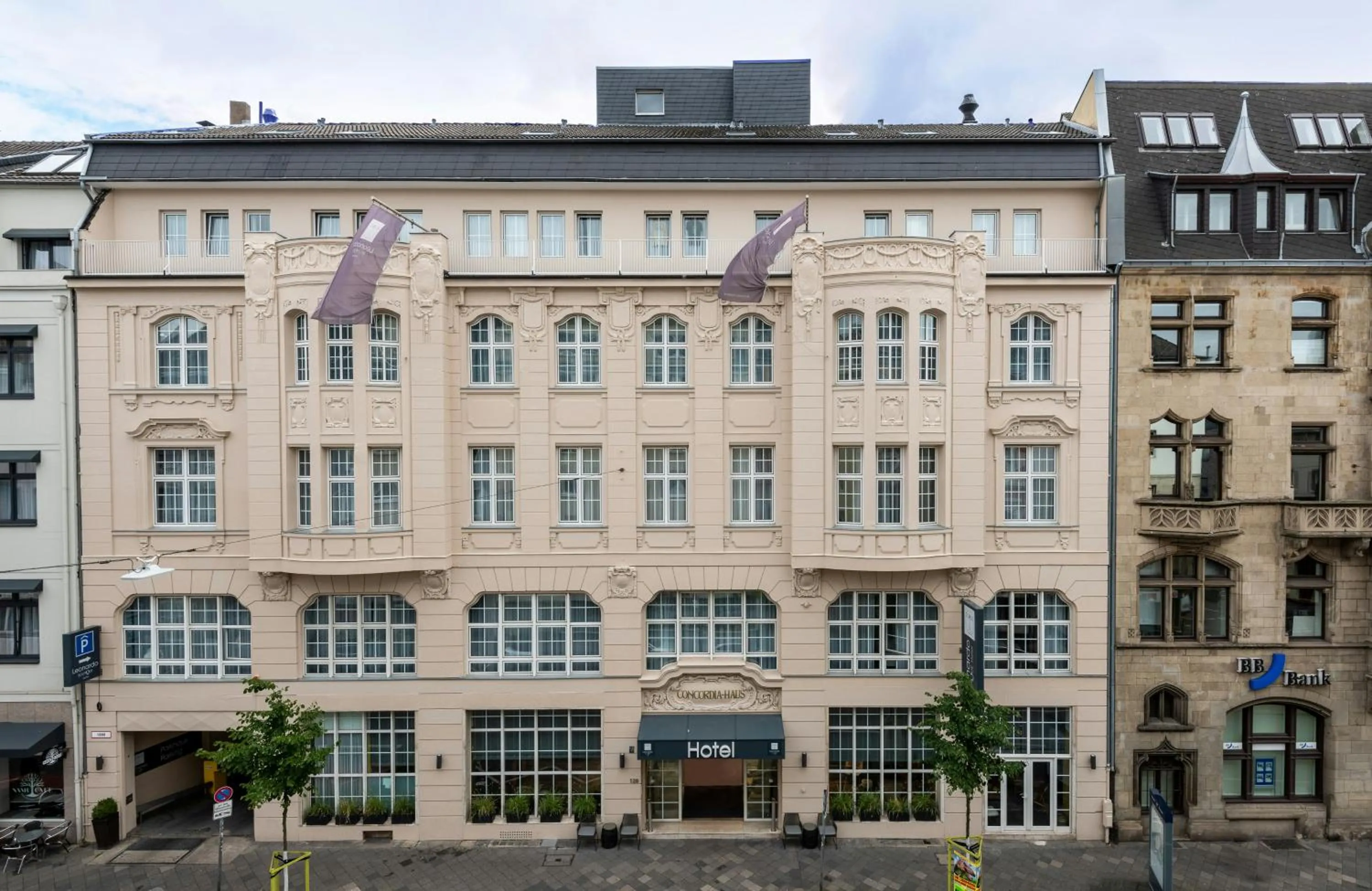 Property building in Leonardo Boutique Hotel Düsseldorf
